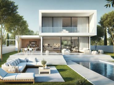 Chalet de obra nueva con balcón en venta en La Navata