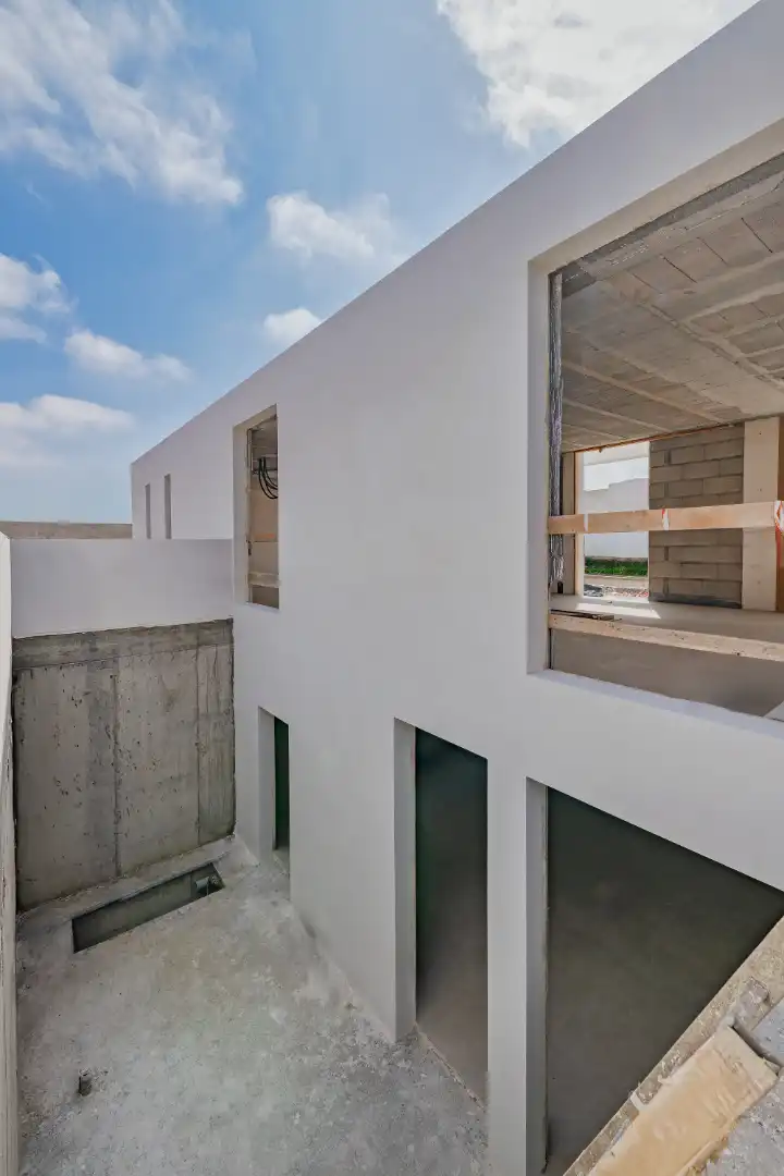 Vista exterior de Casa o xalet en venda en La Oliva amb Aire condicionat, Jardí privat i Terrassa