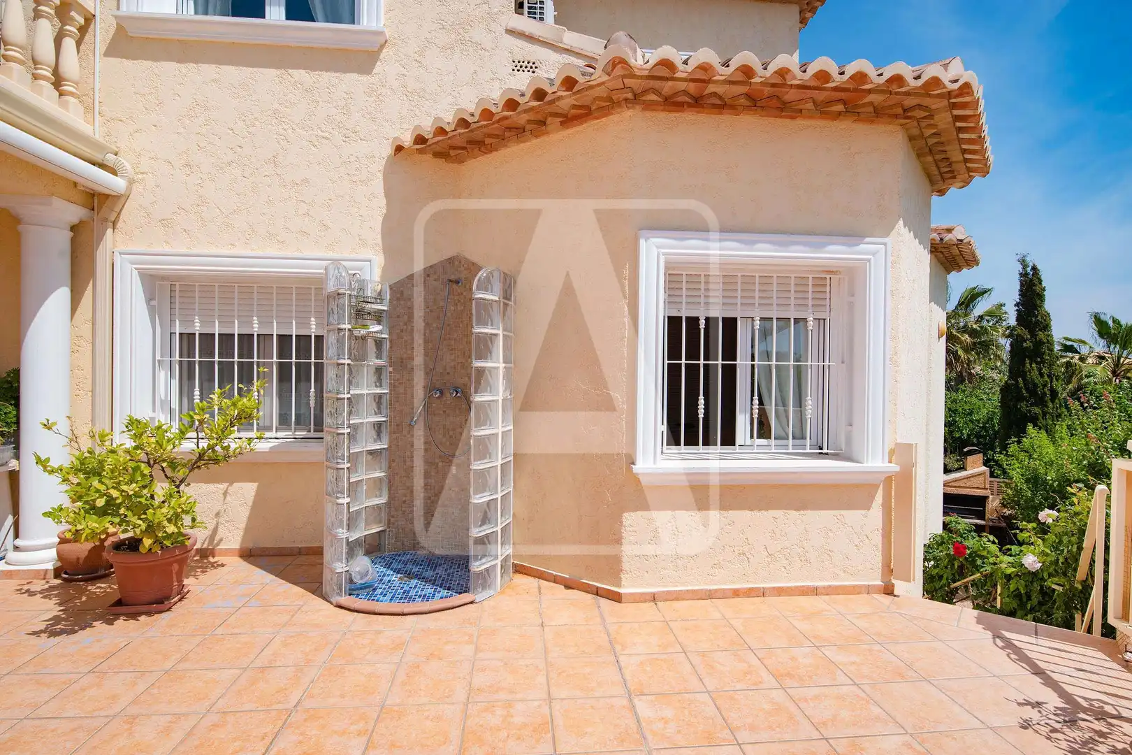 Exterior view of Houses for sale in Calpe / Calp  with Air Conditioner, Private garden and Terrace