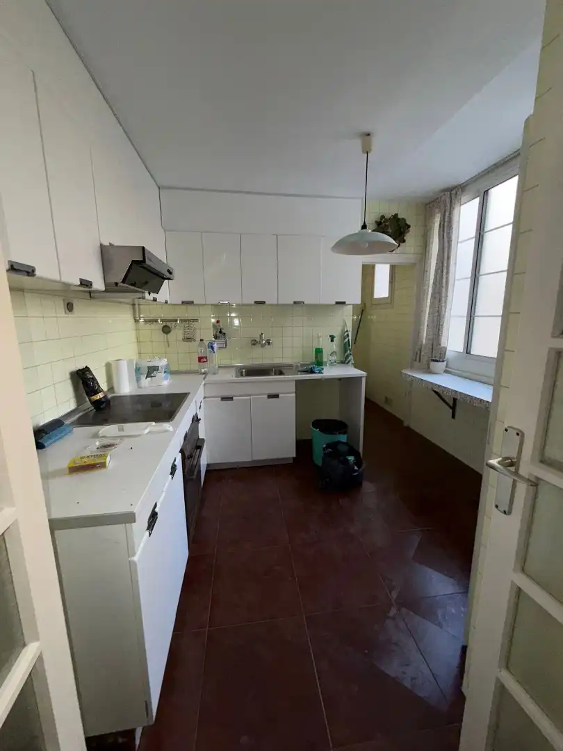 Kitchen of Flat for sale in Zaragoza  with Heating, Terrace and Furnished
