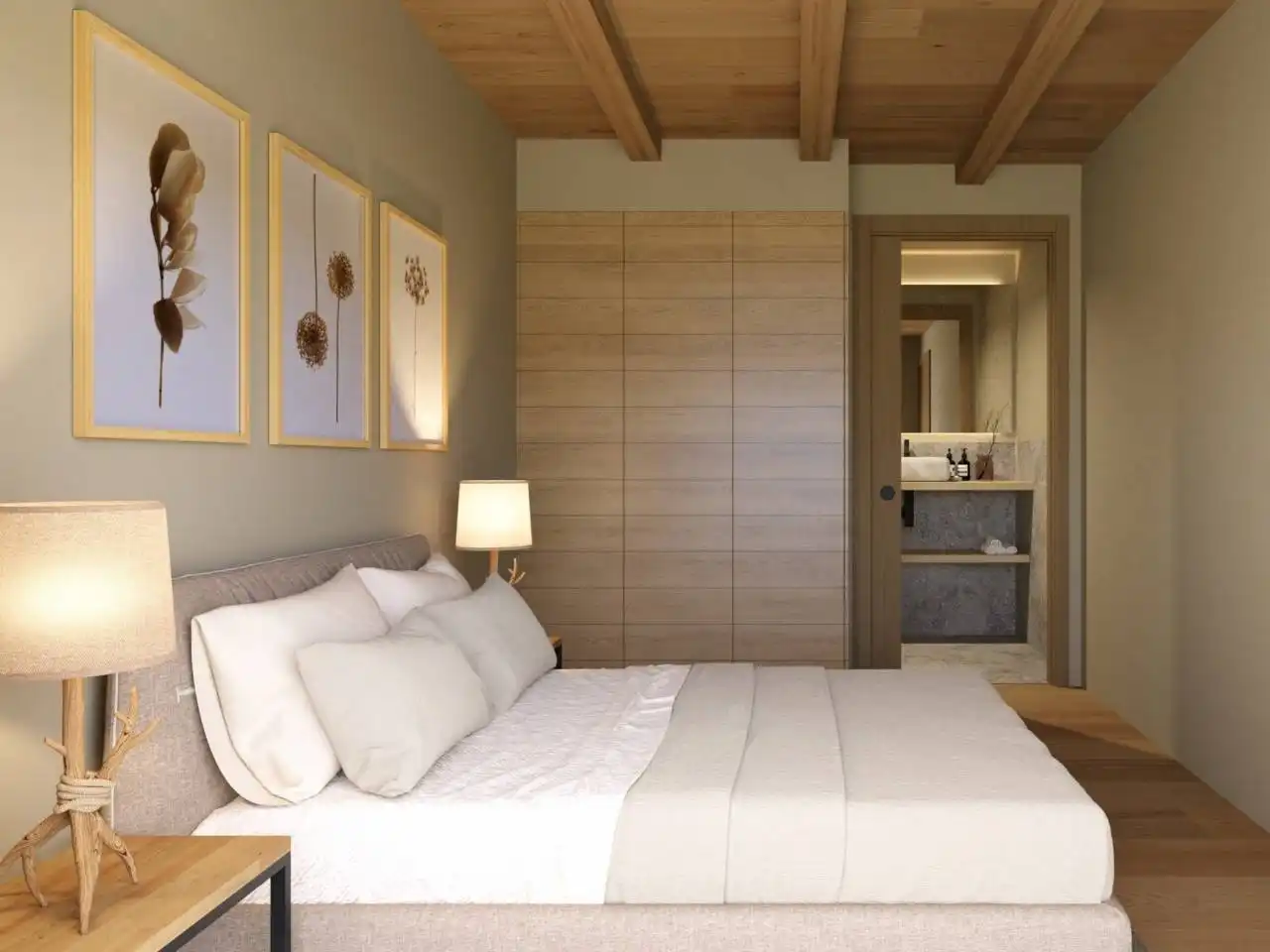 Schlafzimmer von Haus oder Chalet zum Verkauf in Puigcerdà mit Heizung, Privatgarten und Gemeinschaftspool