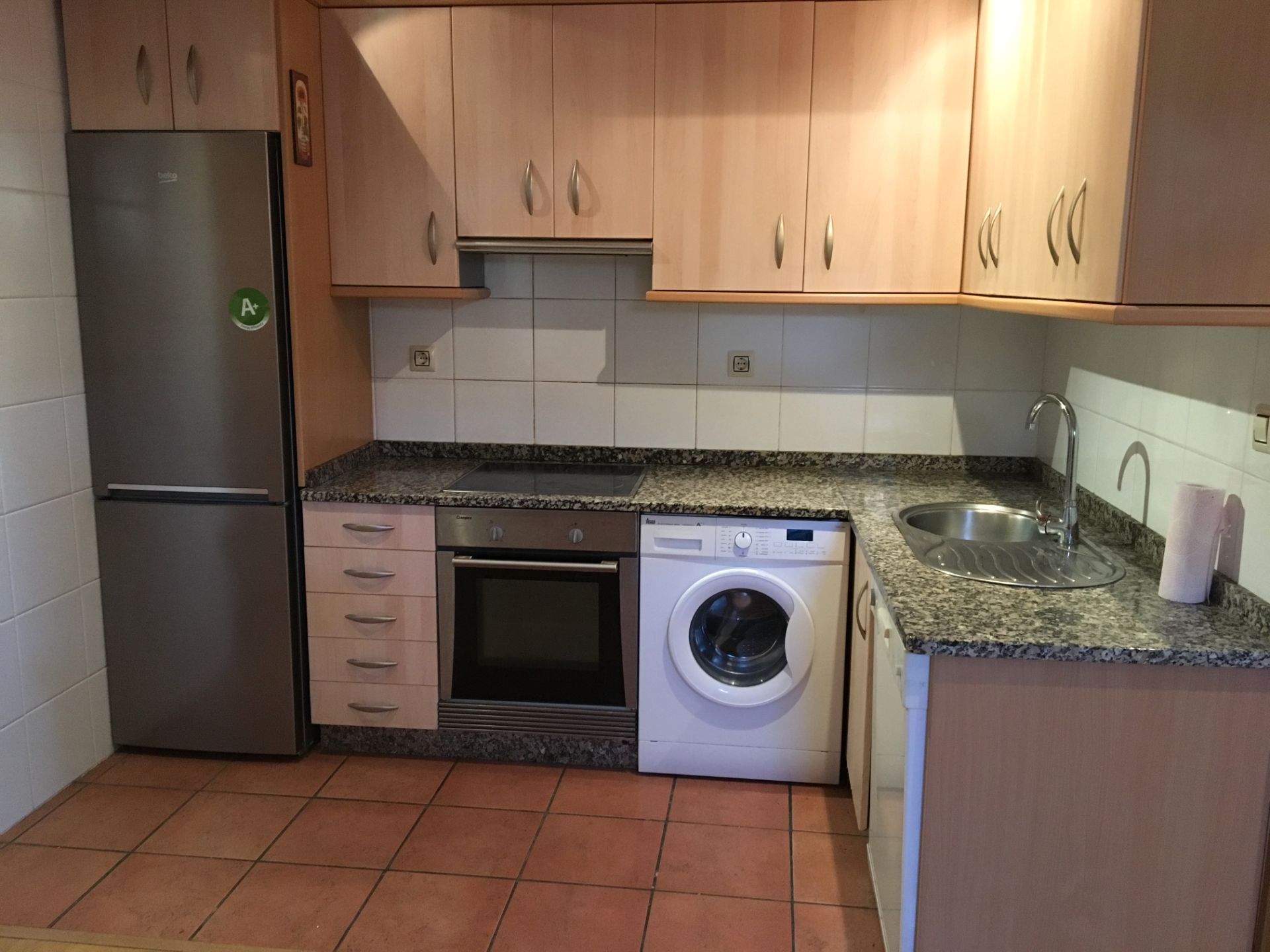 Kitchen of Apartment to rent in Ourense Capital   with Heating, Parquet flooring and Furnished