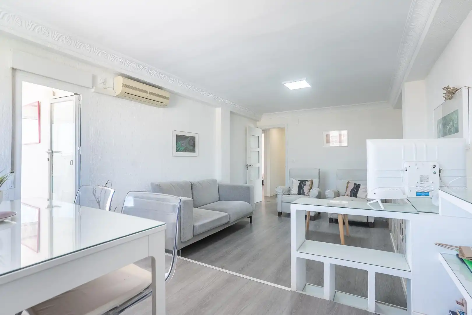 Sala de estar de Ático en venta en Almería con Aire acondicionado y Terraza