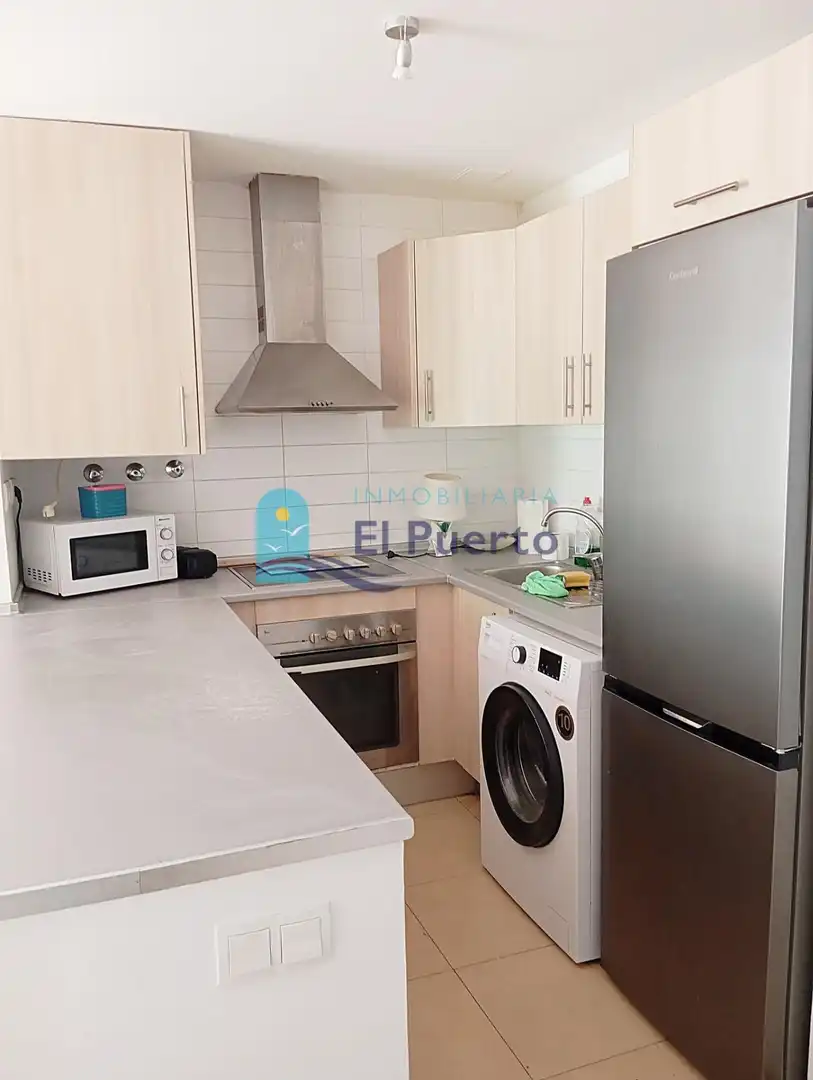 Cocina de Piso en venta en Alhama de Murcia con Jardín privado, Terraza y Amueblado
