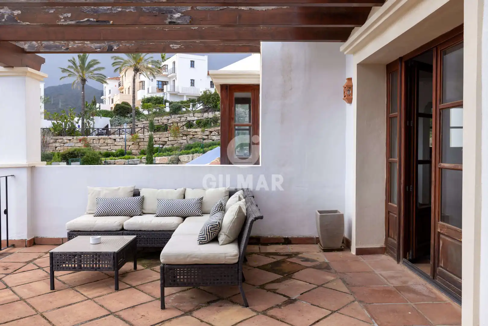 Terraza de Casa adosada en venta en Benahavís con Calefacción y Piscina
