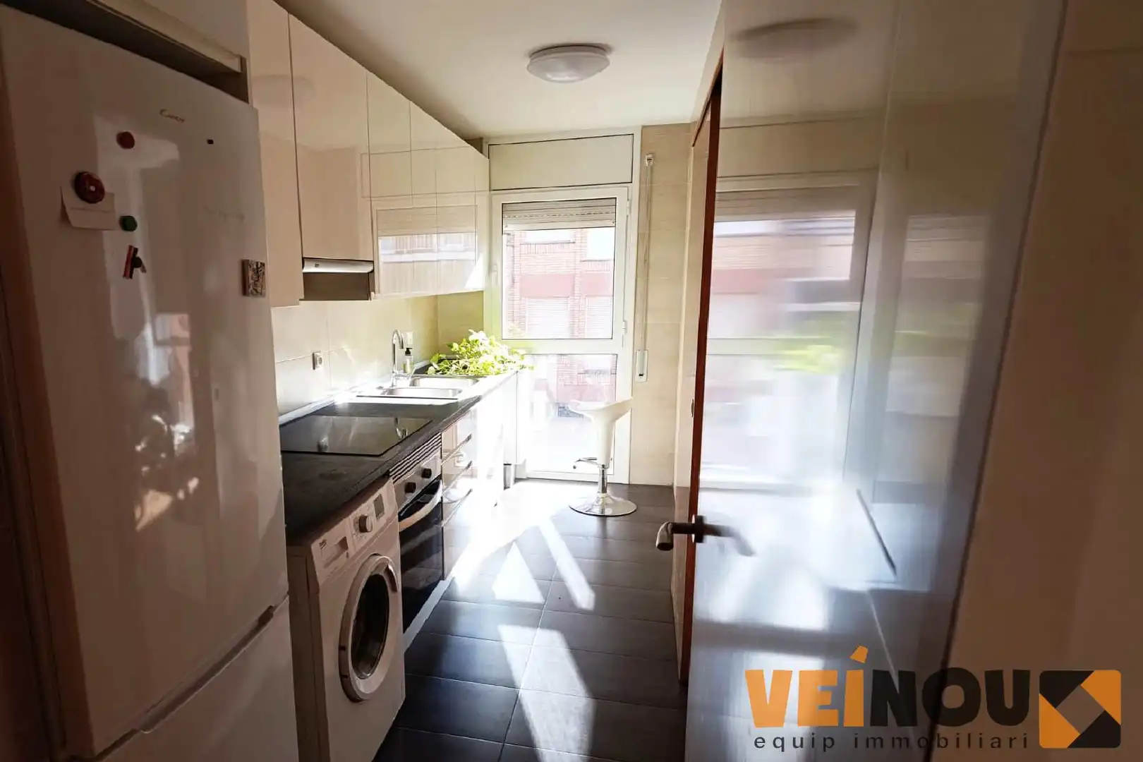 Kitchen of Flat for sale in Badalona  with Air Conditioner, Heating and Terrace