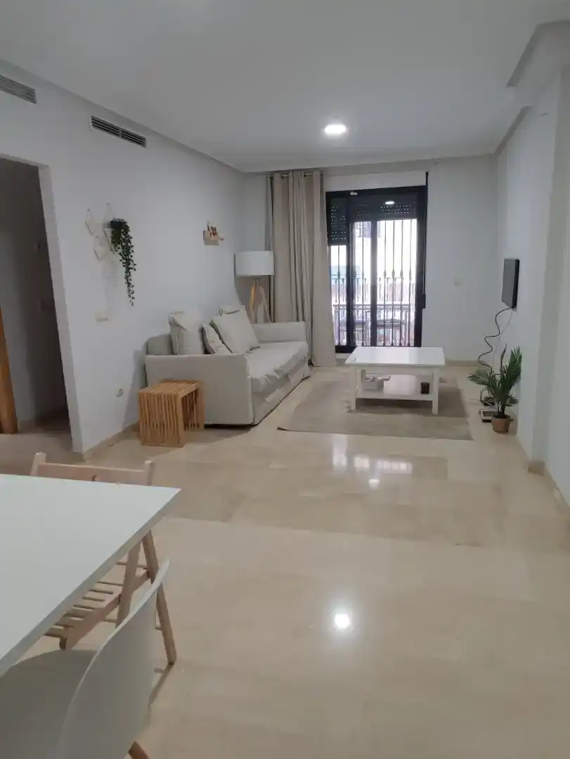 Wohnzimmer von Wohnung zur Miete in Jávea / Xàbia mit Klimaanlage, Abstellraum und Möbliert