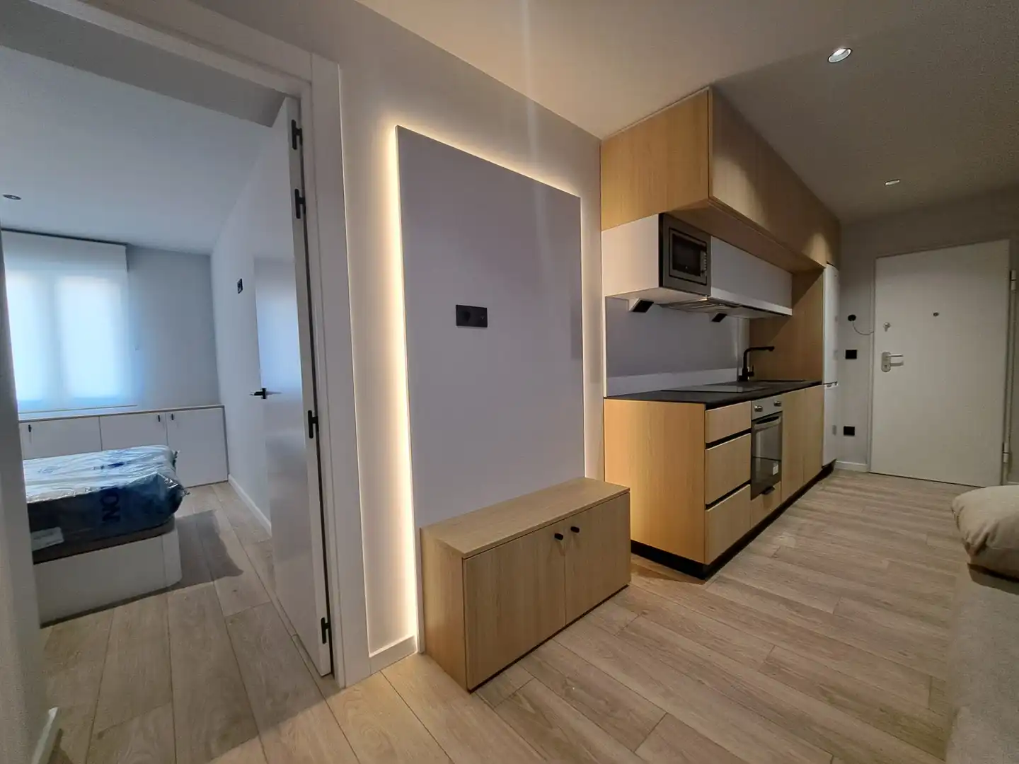 Kitchen of Apartments for rent in León Capital   with Parquet flooring, Furnished and Oven