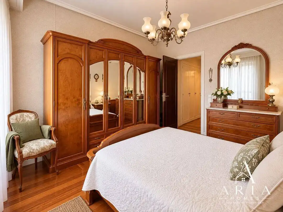 Bedroom of Flat for sale in Bilbao   with Heating, Terrace and Furnished