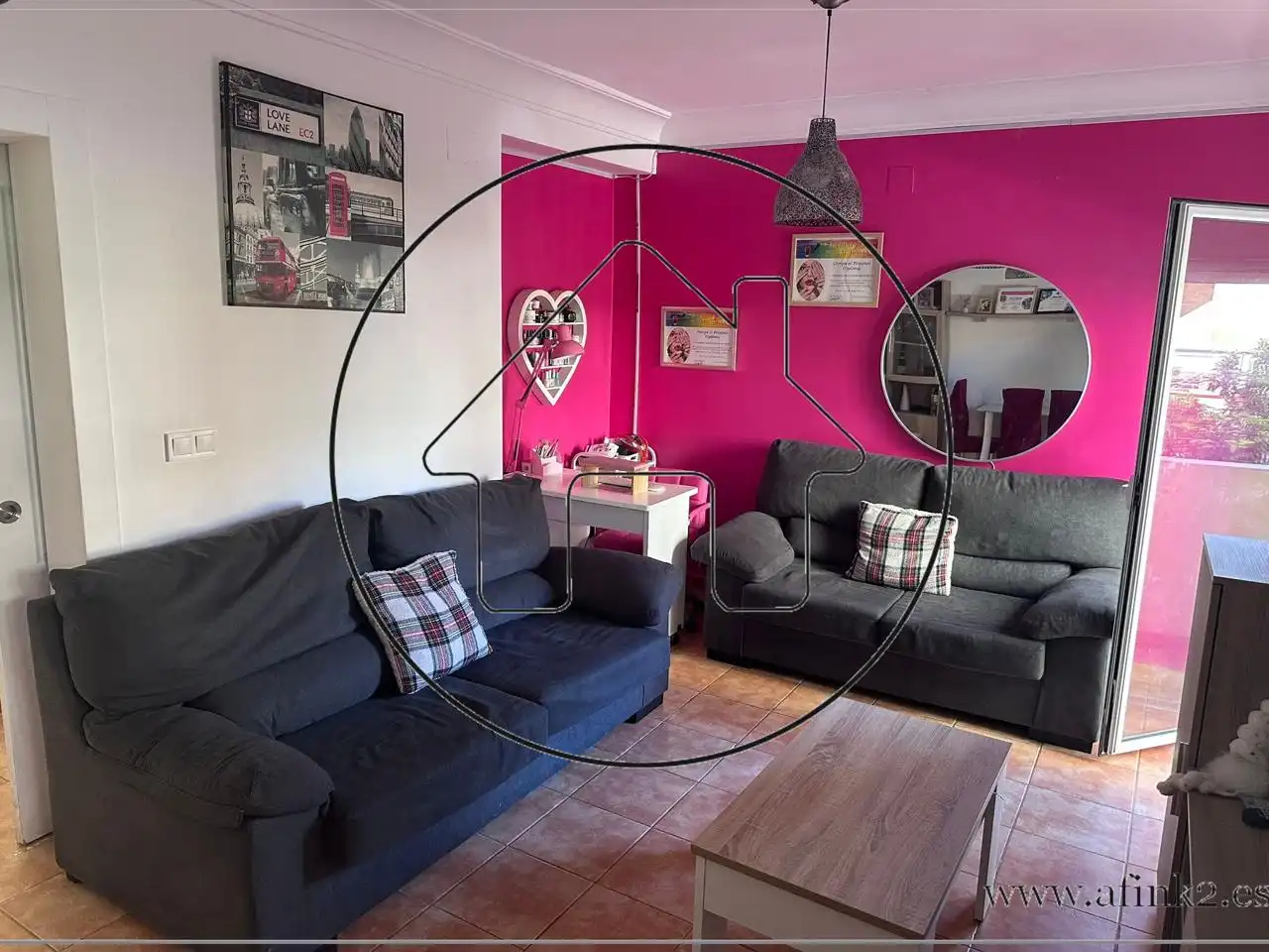 Sala de estar de Piso en venta en Huelva con Amueblado