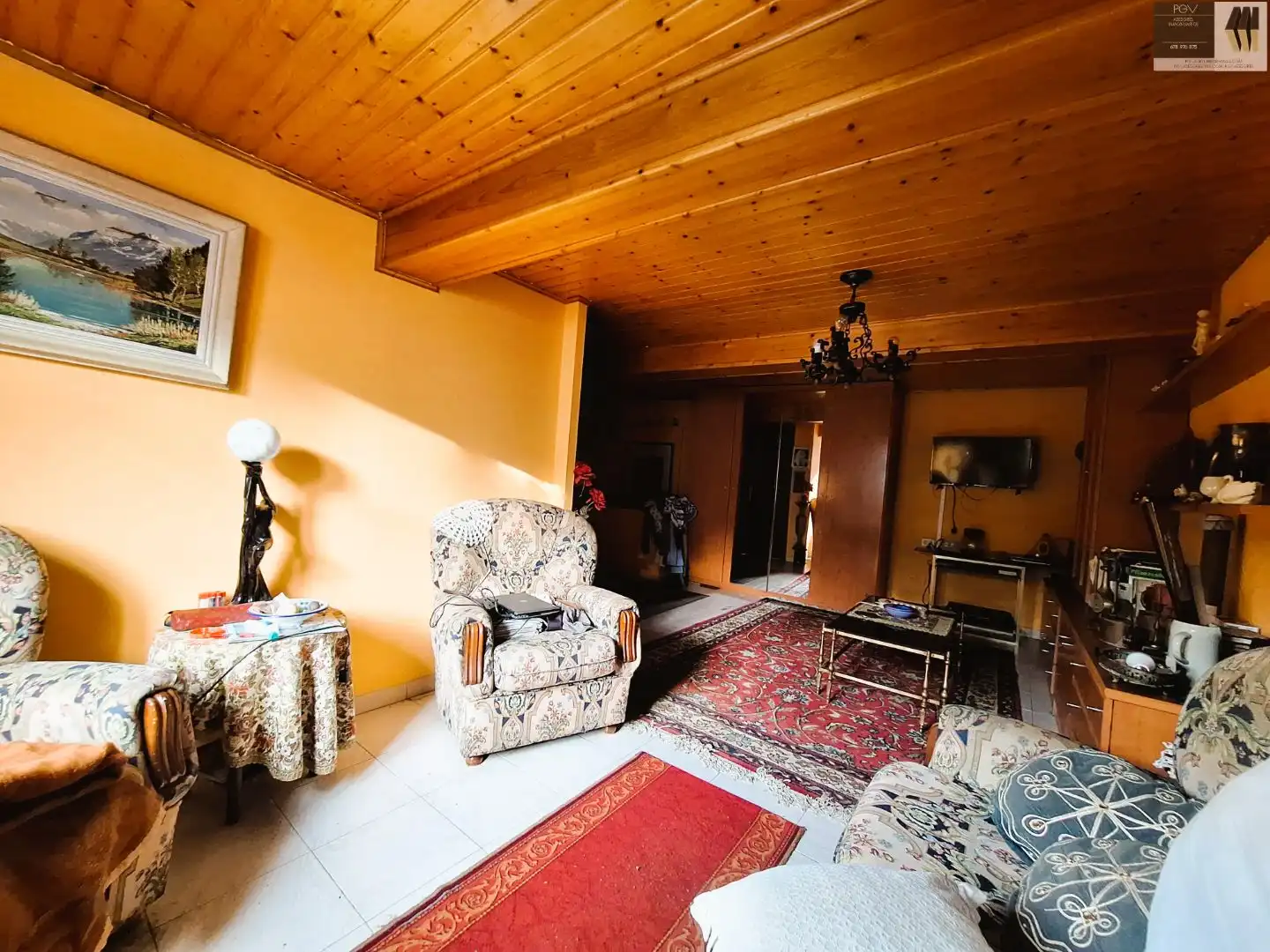 Sala d'estar de Casa o xalet en venda en Bergondo