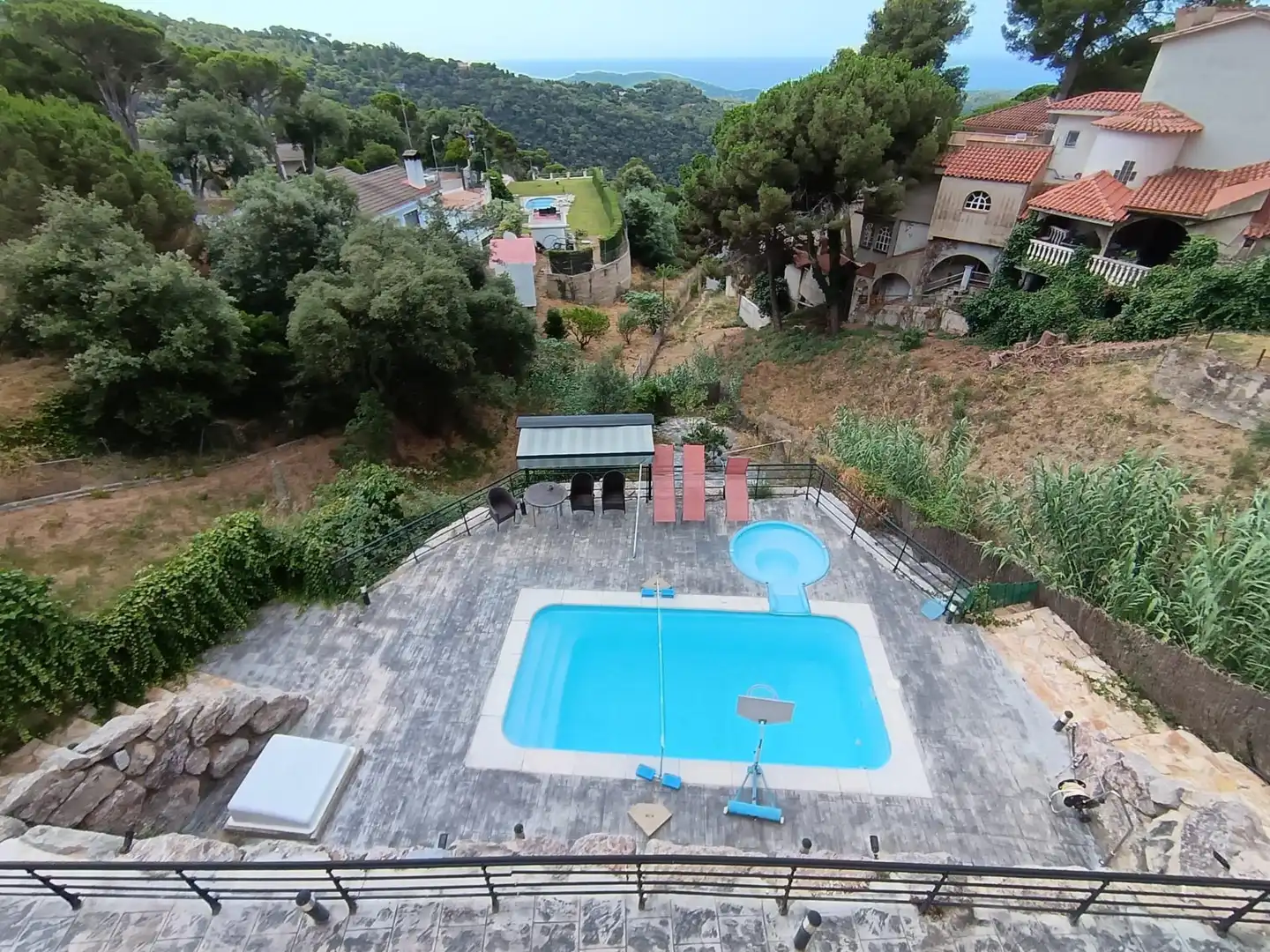 Piscina de Casa o chalet en venta en Sant Cebrià de Vallalta con Aire acondicionado, Calefacción y Jardín privado
