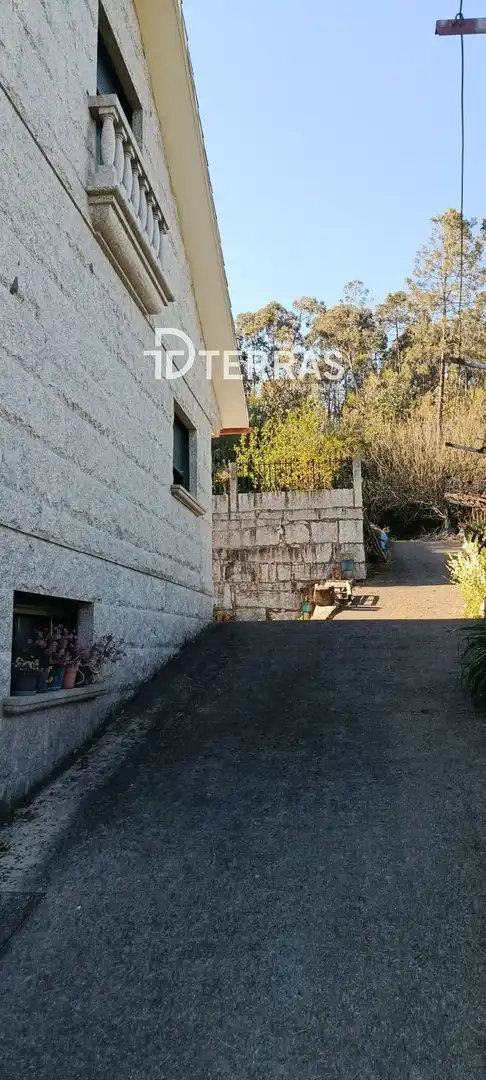 Vista exterior de Casa o chalet en venta en Vilaboa con Calefacción, Jardín privado y Terraza