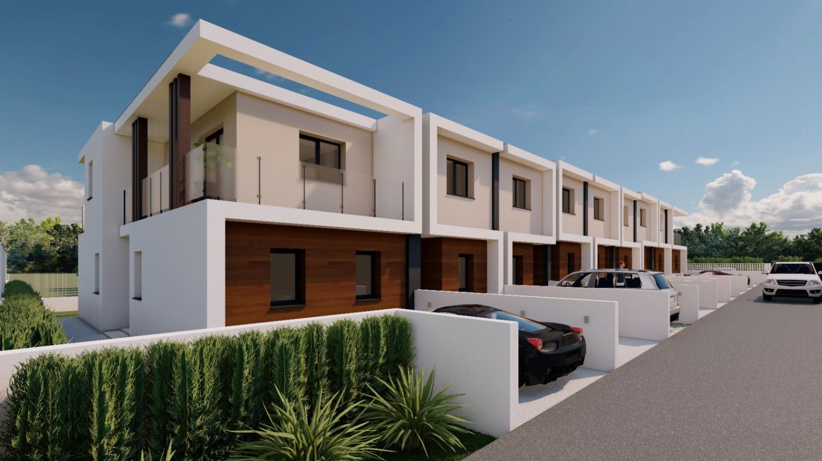 Exterior view of Single-family semi-detached for sale in Sagra  with Air Conditioner, Private garden and Terrace