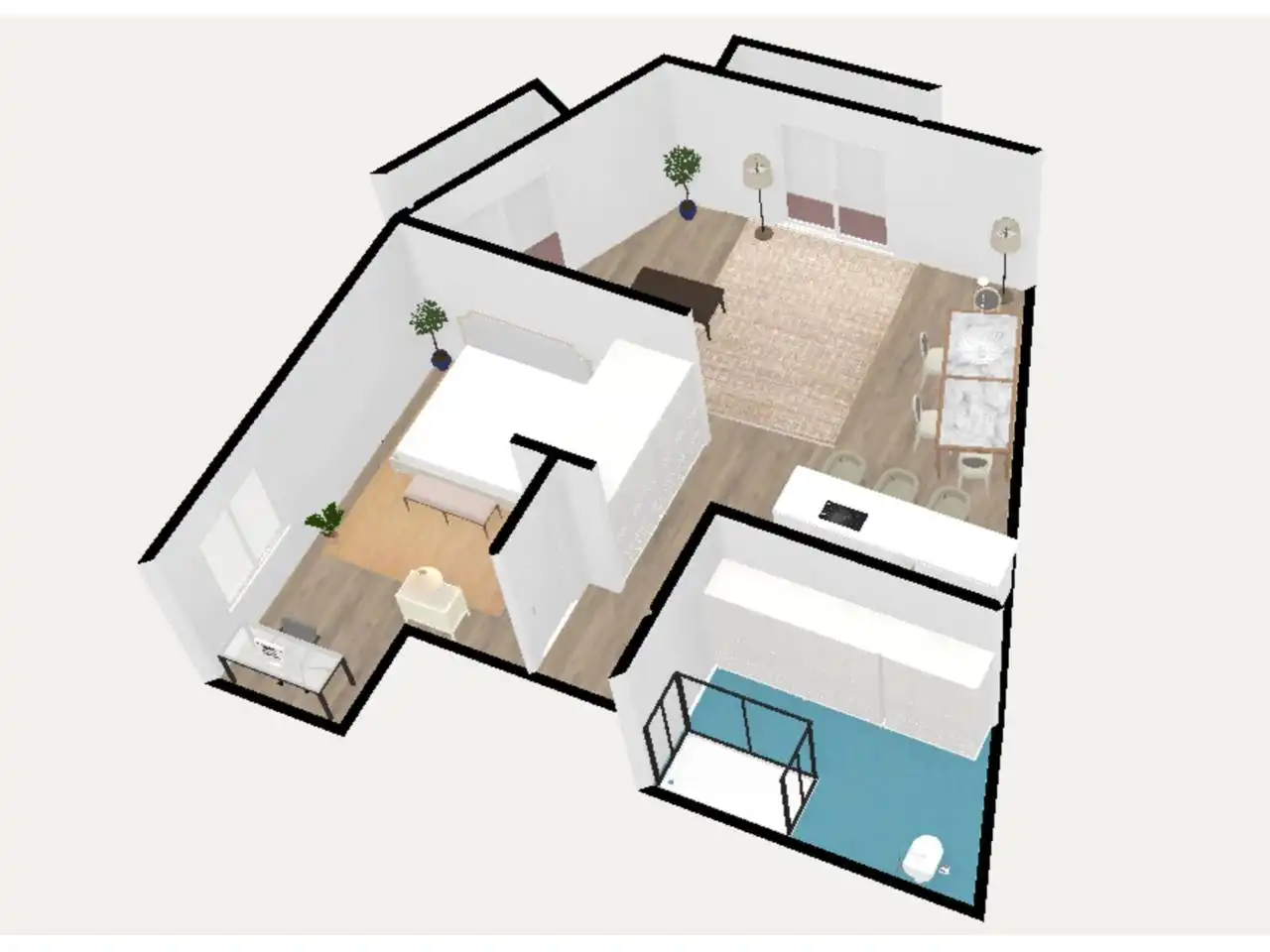 Bedroom of Flat for sale in Barcelona  with Air Conditioner, Parquet flooring and Terrace