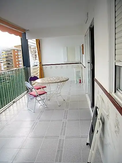 Terraza de Apartamento de alquiler en Benicasim / Benicàssim con Terraza, Amueblado y Lavadora