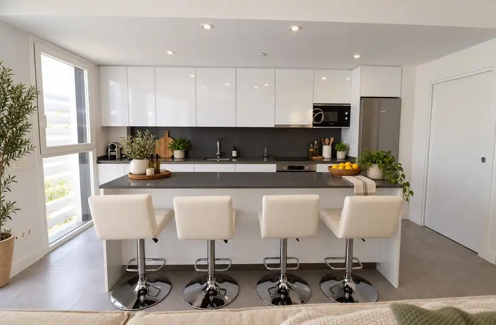 Cuina de Apartament de lloguer en La Cala Mijas