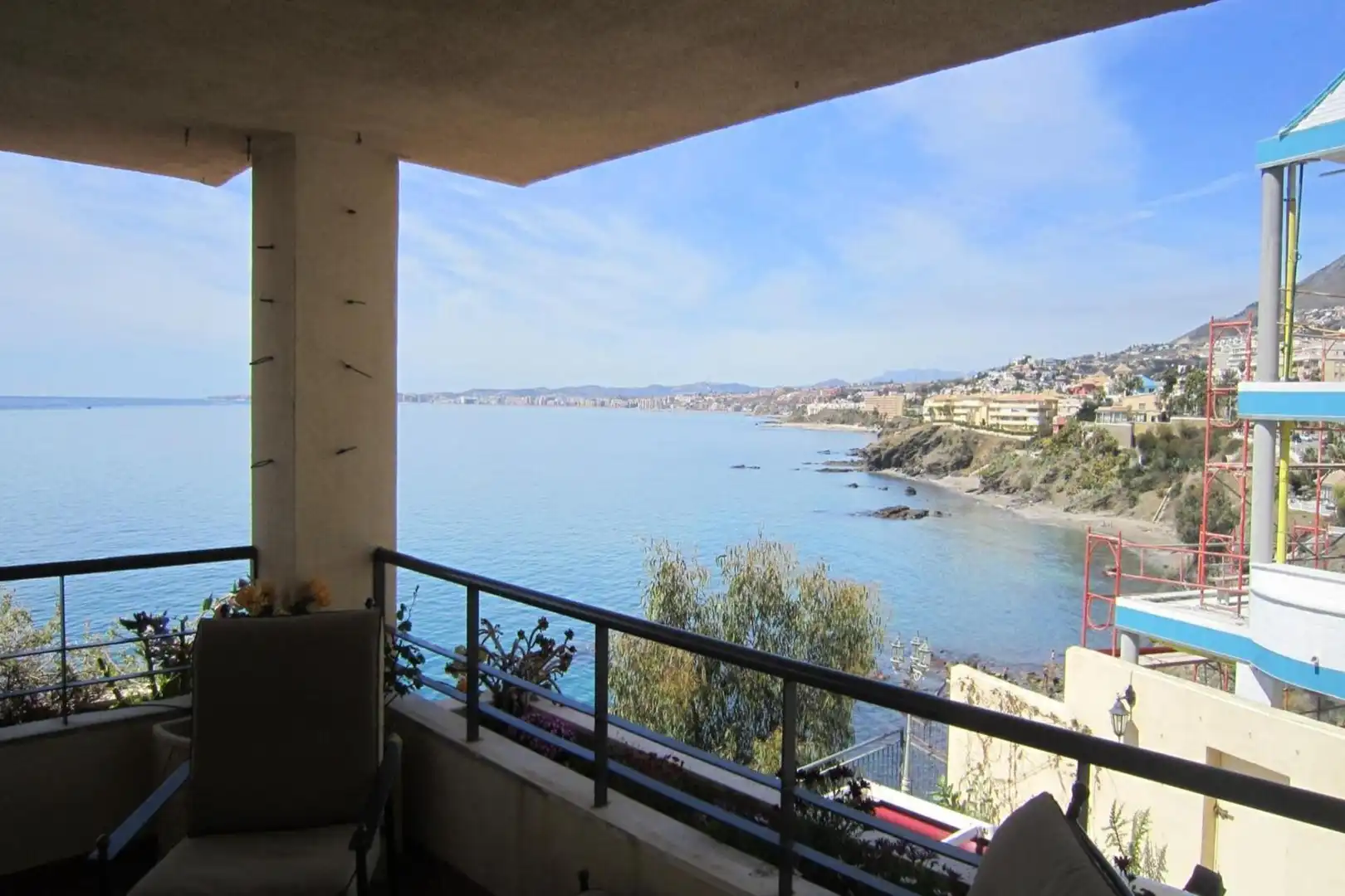 Terrasse von Wohnungen zum Verkauf in Benalmádena mit Klimaanlage, Heizung und Terrasse