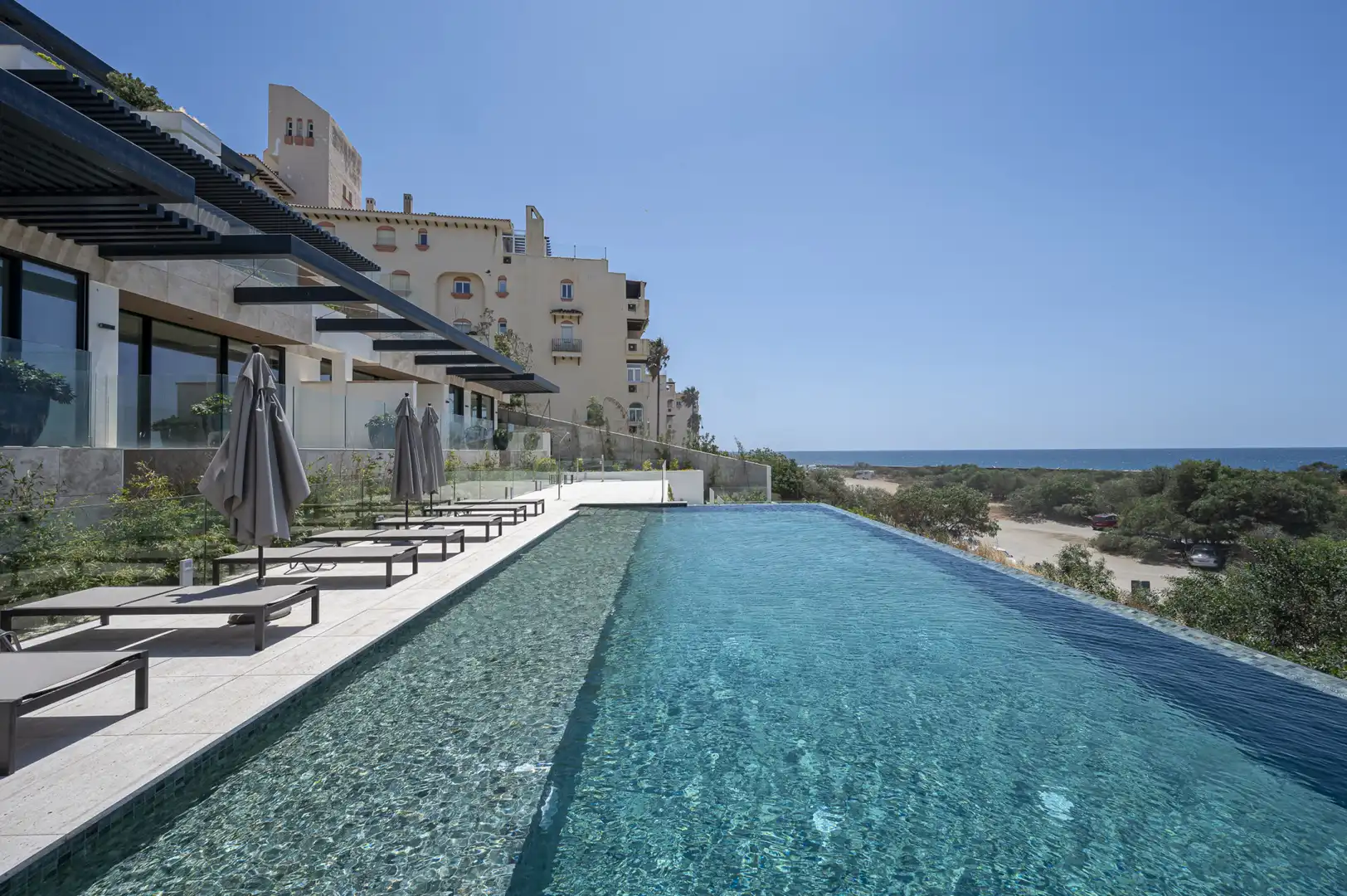 Piscina de Apartament en venda en Estepona amb Aire condicionat, Calefacció i Terrassa