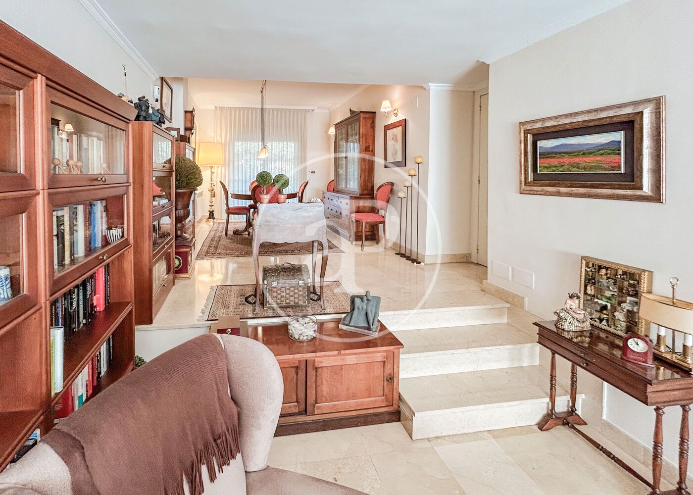Living room of Single-family semi-detached for sale in  Madrid Capital  with Air Conditioner, Heating and Private garden