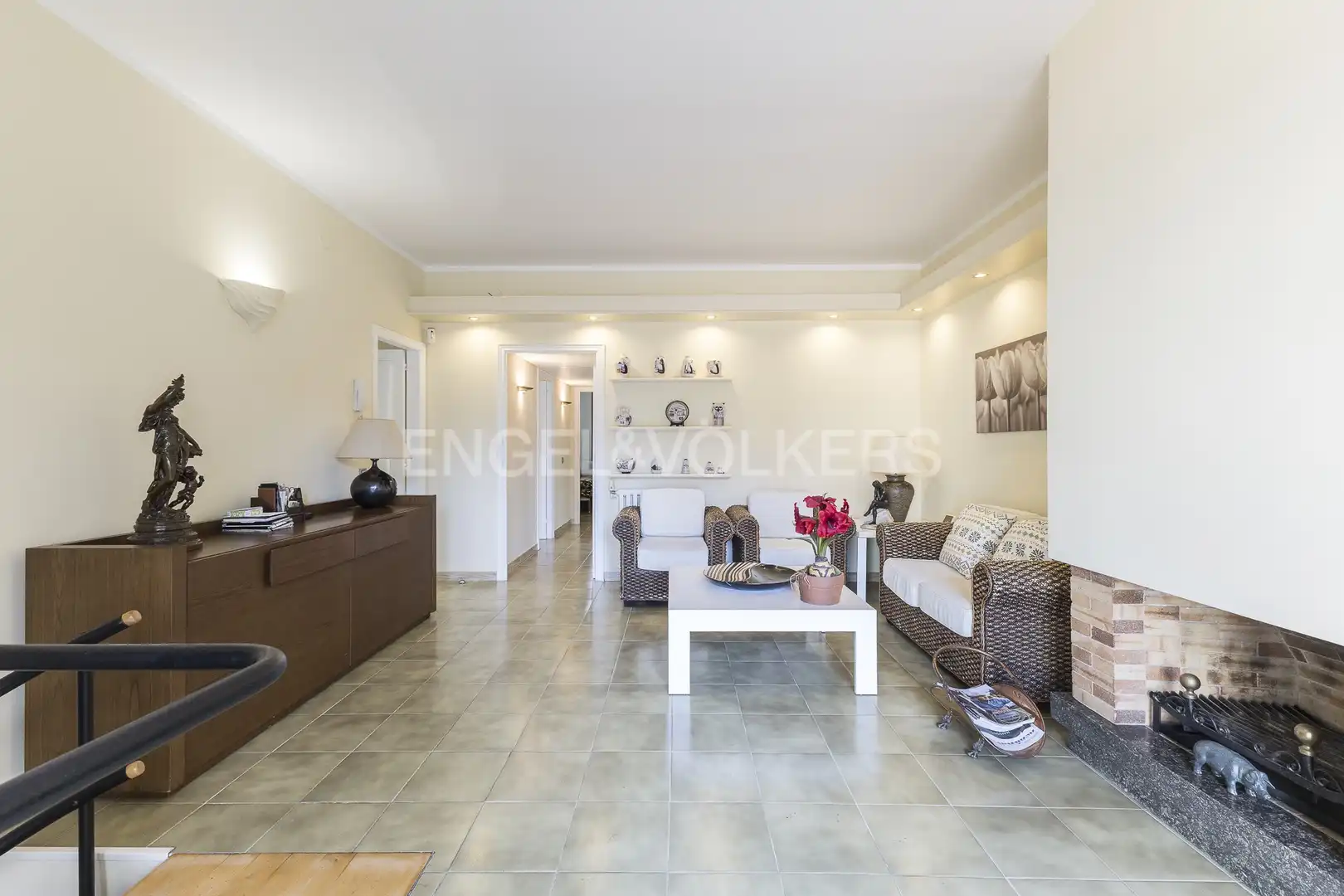 Sala de estar de Casa o chalet en venta en Barcelona con Calefacción, Jardín privado y Terraza