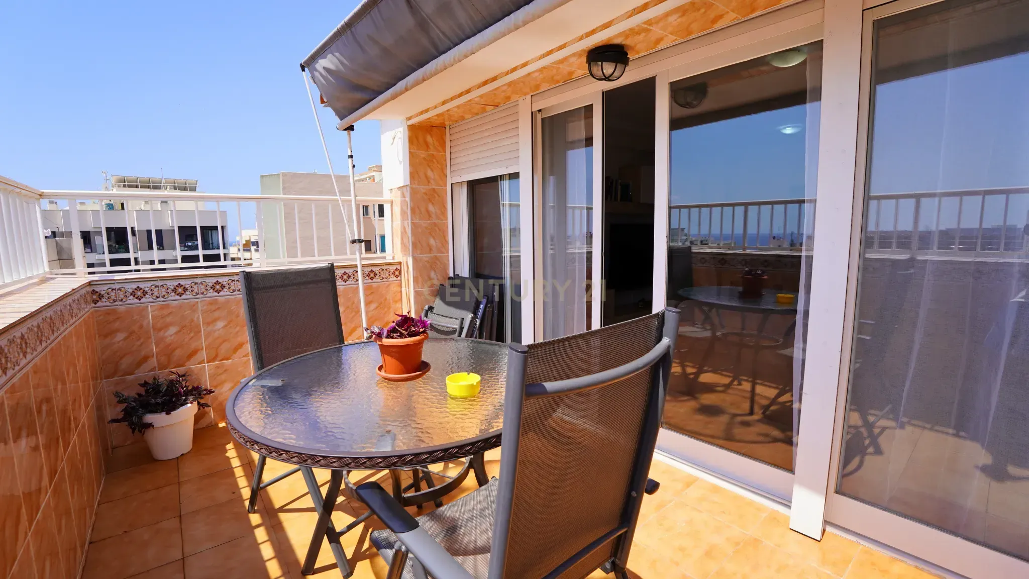 Terrace of Loft for sale in Calpe / Calp  with Air Conditioner and Washing machine