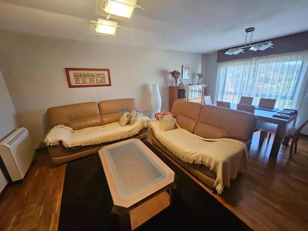 Sala de estar de Piso de alquiler en Fene con Calefacción, Parquet y Trastero