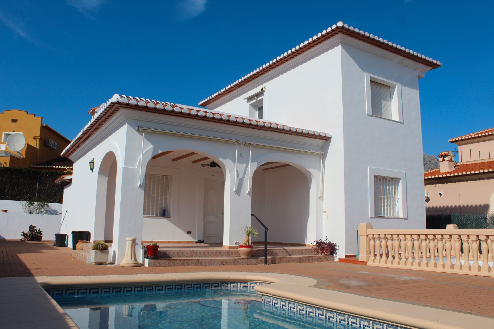 Exterior view of House or chalet for sale in Beniarbeig  with Air Conditioner, Private garden and Terrace