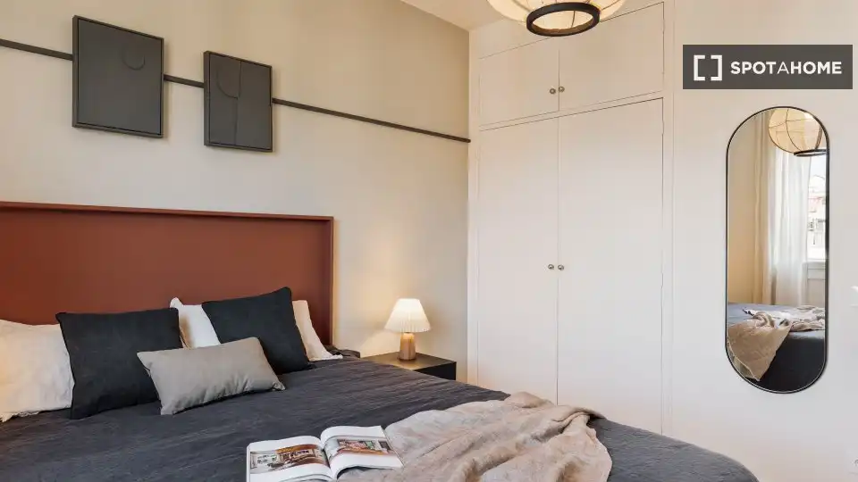 Habitación de Piso de alquiler en Barcelona con Aire acondicionado, Calefacción y Amueblado