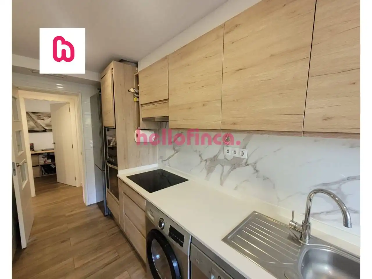 Kitchen of Flat for sale in Vilanova i la Geltrú  with Air Conditioner, Heating and Private garden