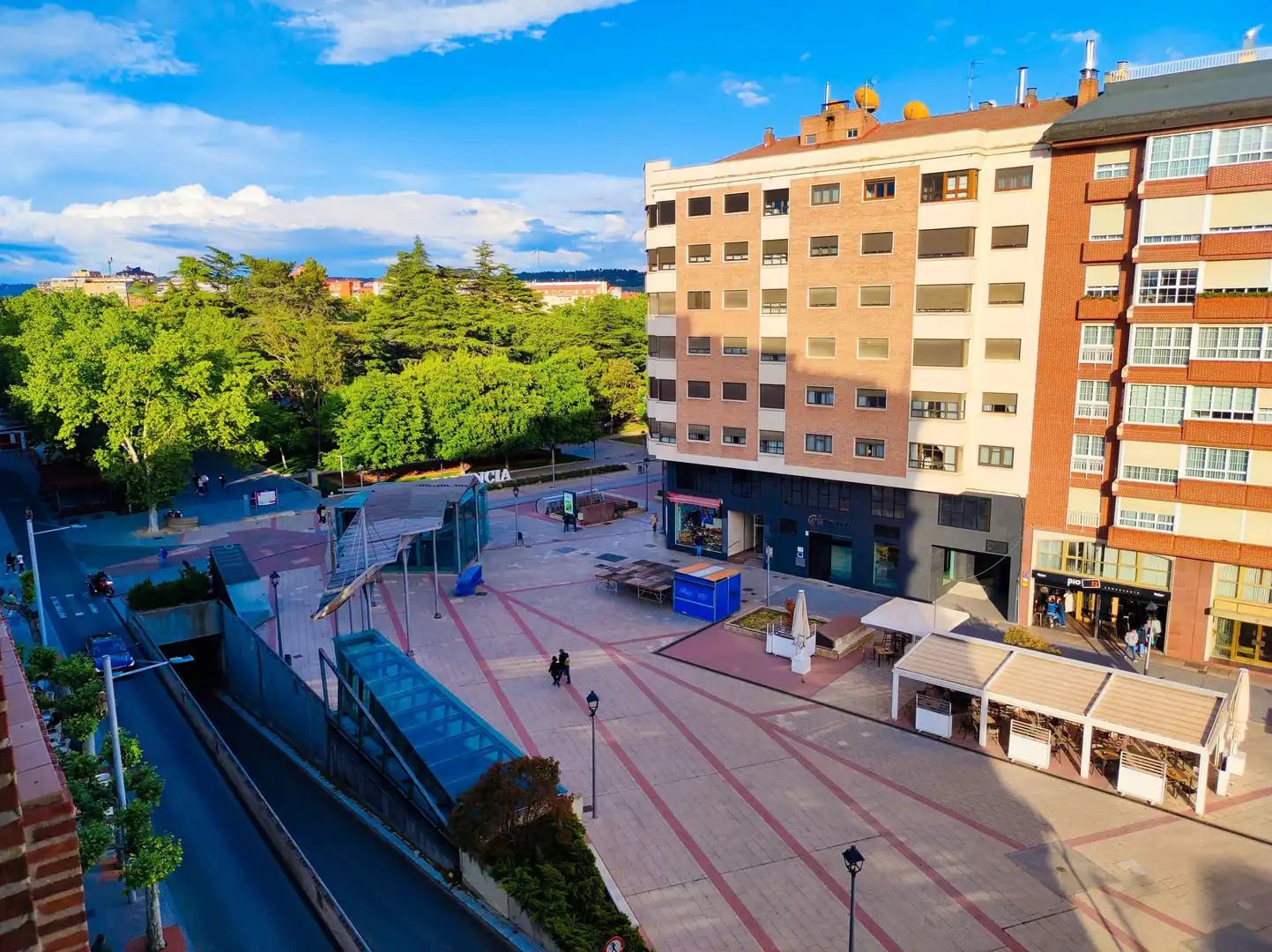 Exterior view of Flat for sale in Palencia Capital  with Heating, Parquet flooring and Terrace