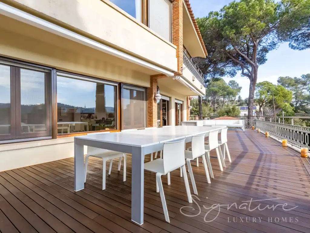 Terraza de Casa o chalet en venta en Sant Cugat del Vallès con Calefacción, Jardín privado y Terraza