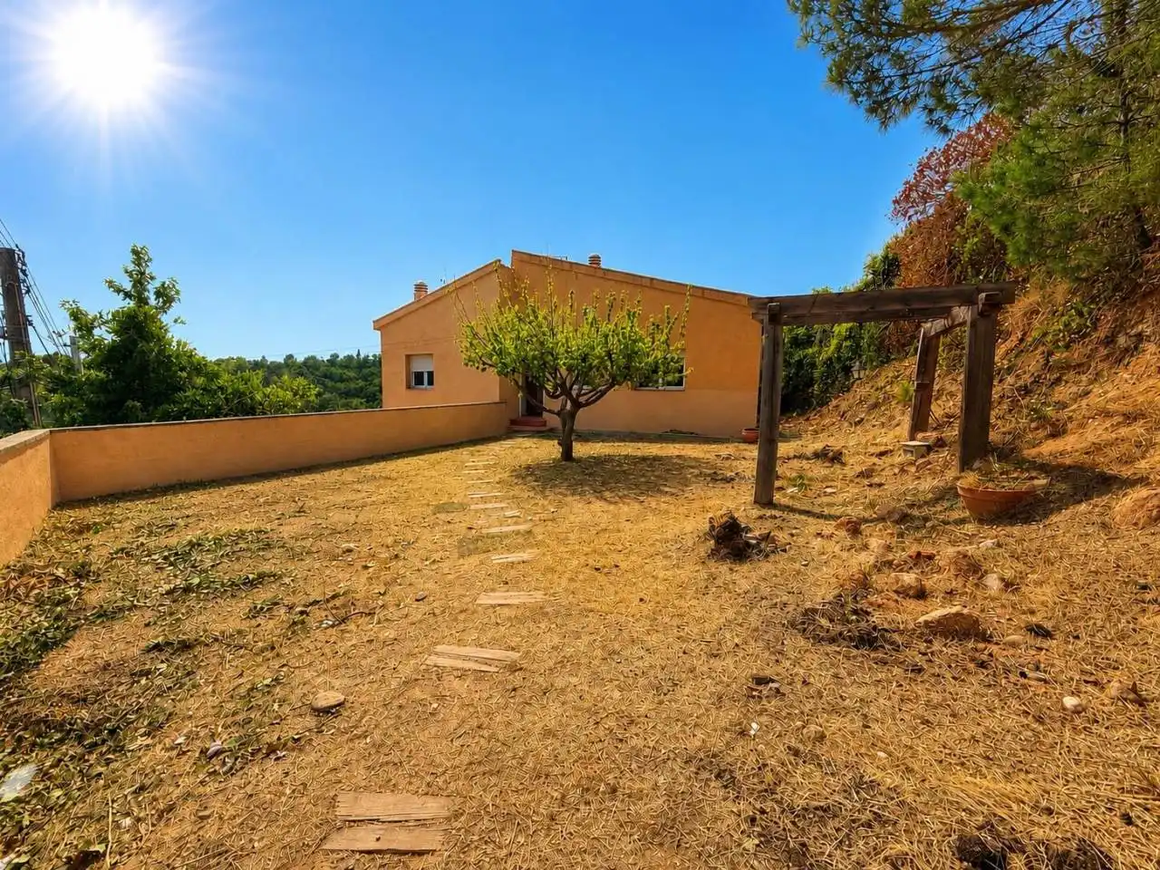 Vista exterior de Casa o chalet en venta en Gualba con Jardín privado y Amueblado