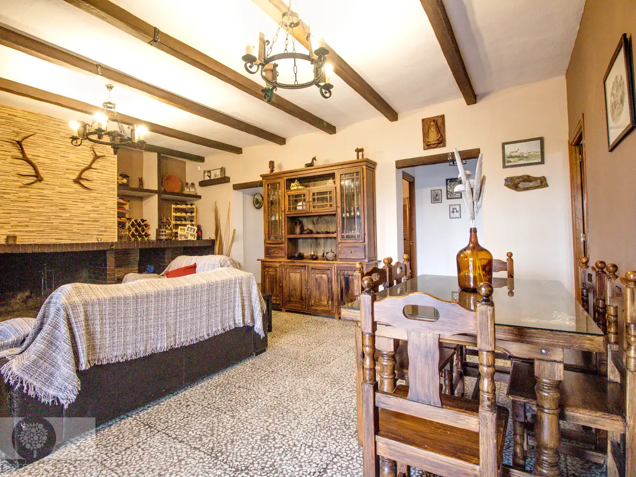 Dining room of Country homes for sale in Gibraleón  with Furnished