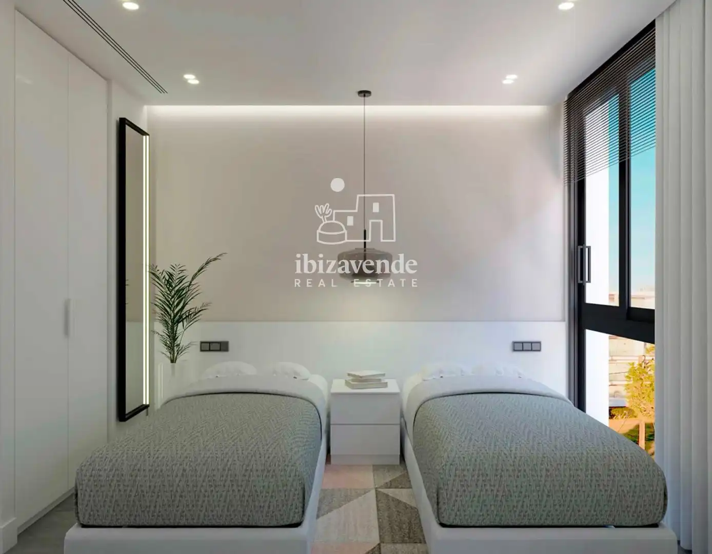 Bedroom of Flat for sale in Sant Antoni de Portmany  with Heating, Terrace and Swimming Pool