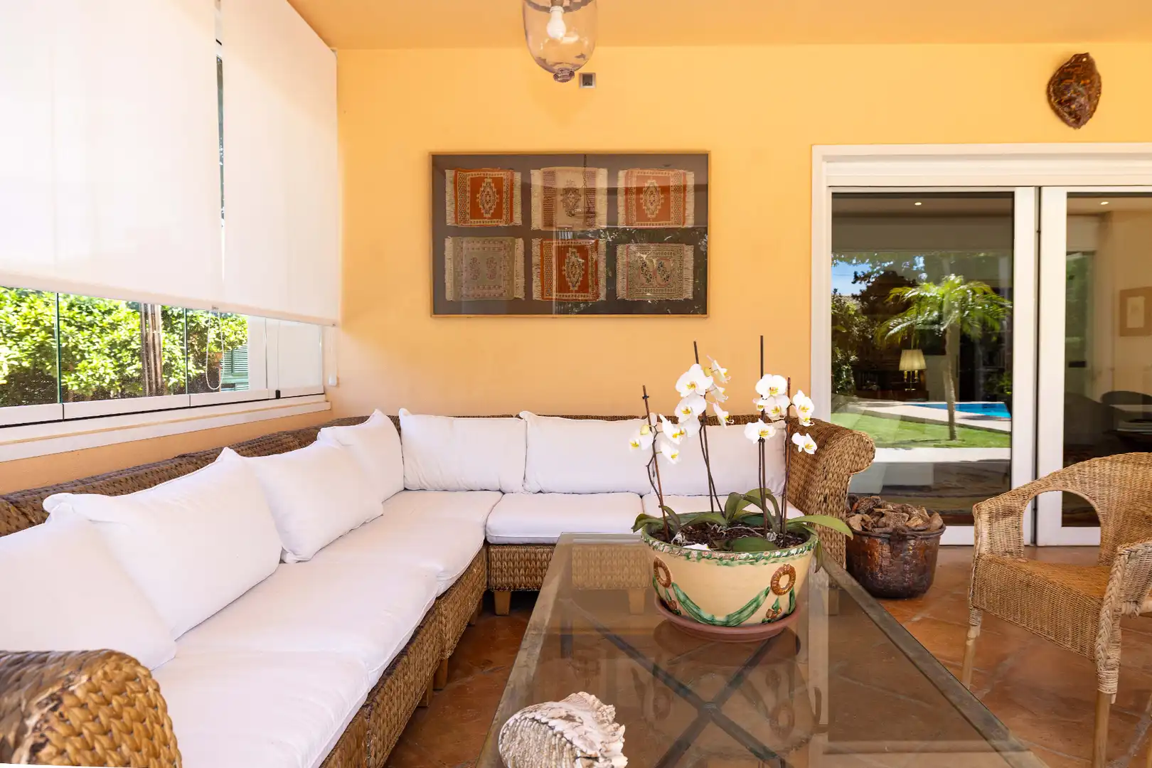 Terrassa de Casa o xalet en venda en Málaga amb Aire condicionat, Calefacció i Jardí privat