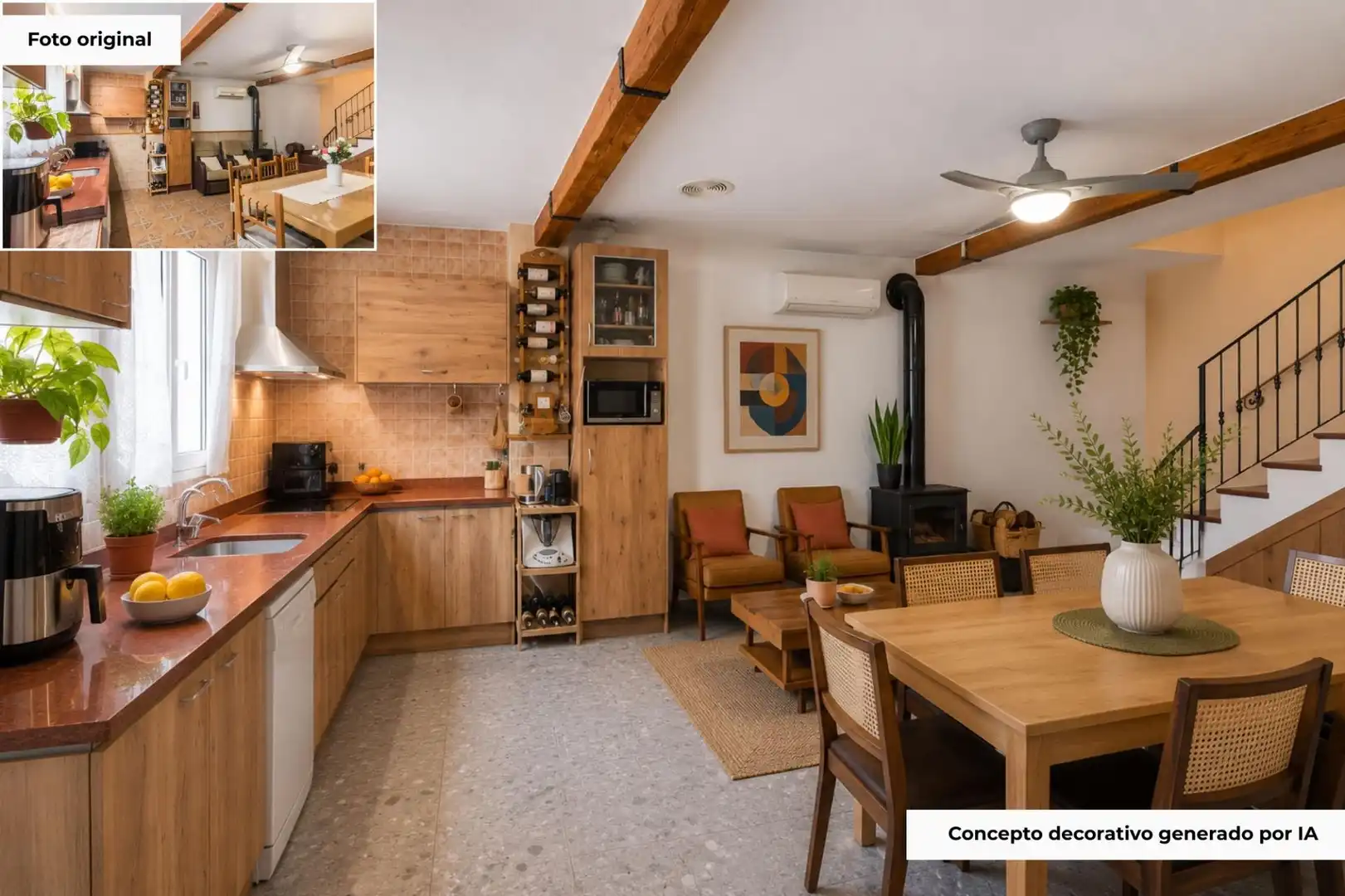 Cuina de Casa o xalet en venda en Murcia amb Aire condicionat, Calefacció i Parquet