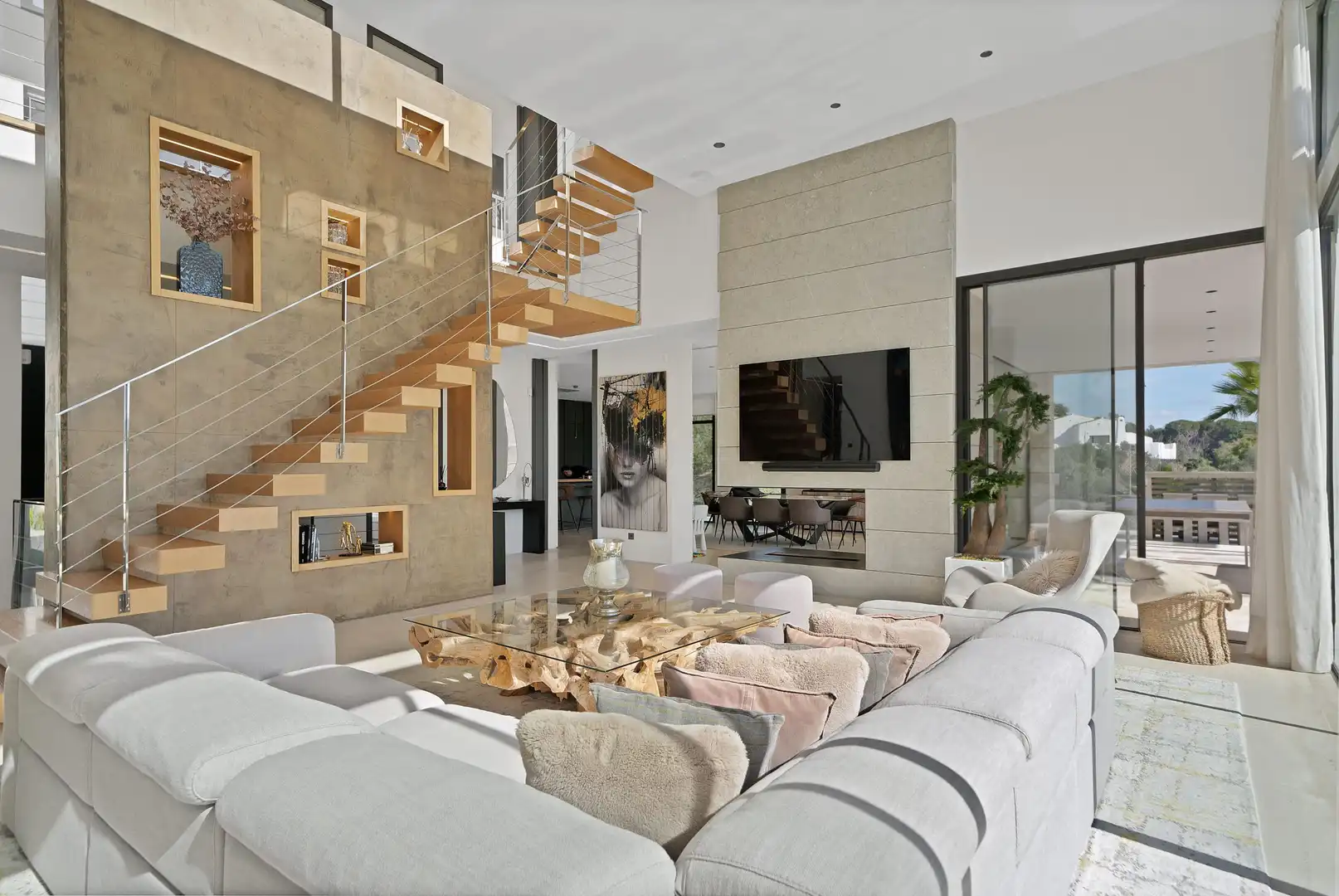 Sala de estar de Casa o chalet en venta en Marbella con Calefacción, Jardín privado y Terraza