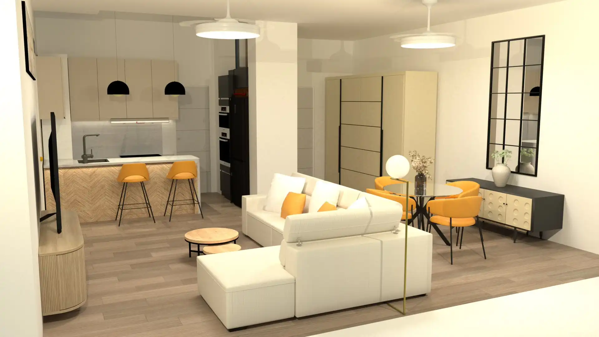 Sala d'estar de Apartament en venda en Jaén amb Aire condicionat, Calefacció i Moblat