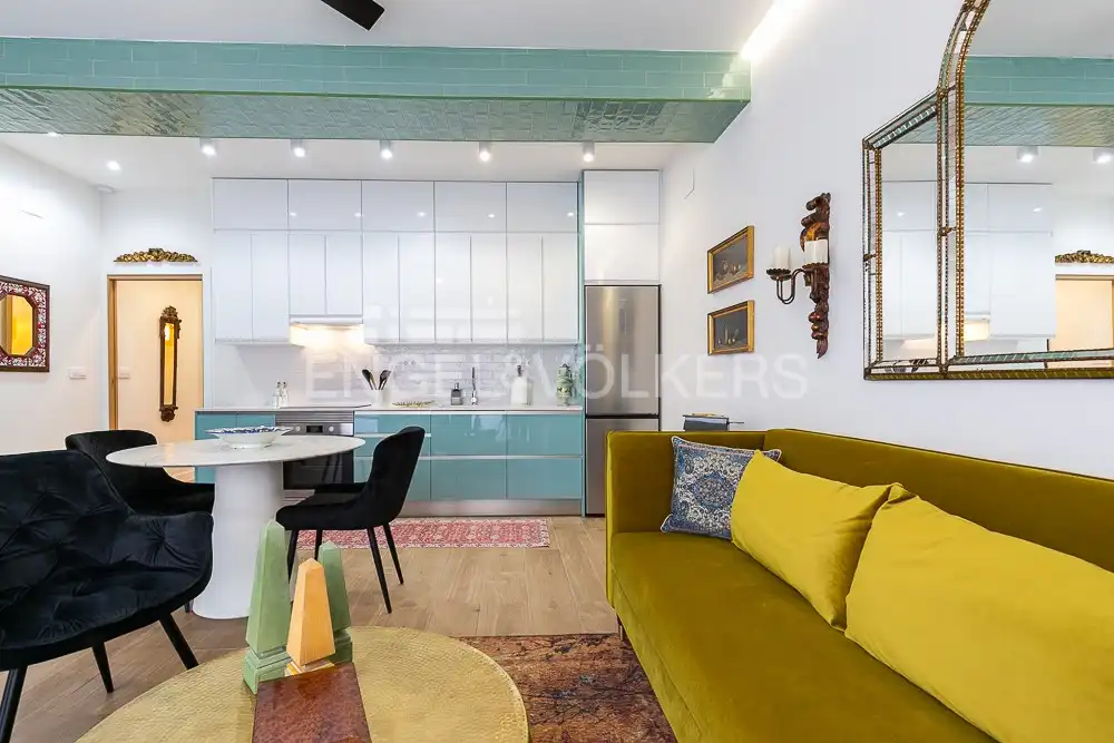 Kitchen of Flat for rent in Valencia  with Air Conditioner, Heating and Furnished