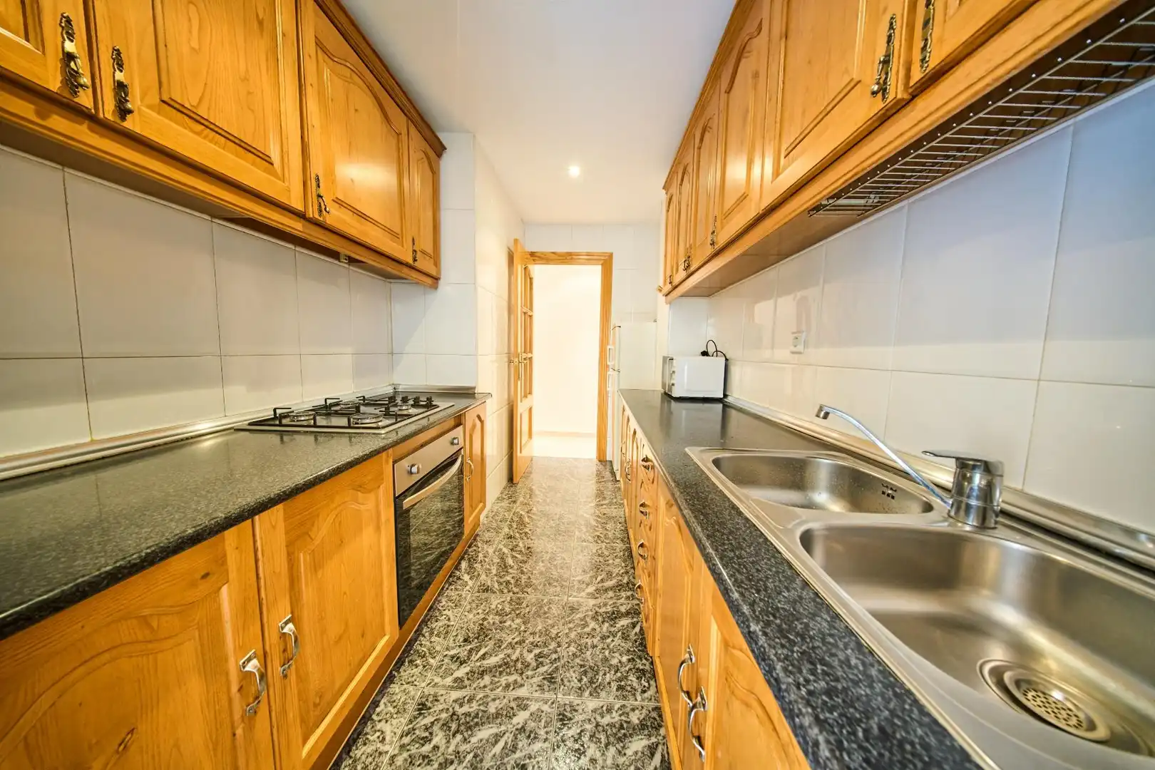 Kitchen of Flat for sale in Granada  with Air Conditioner and Balcony