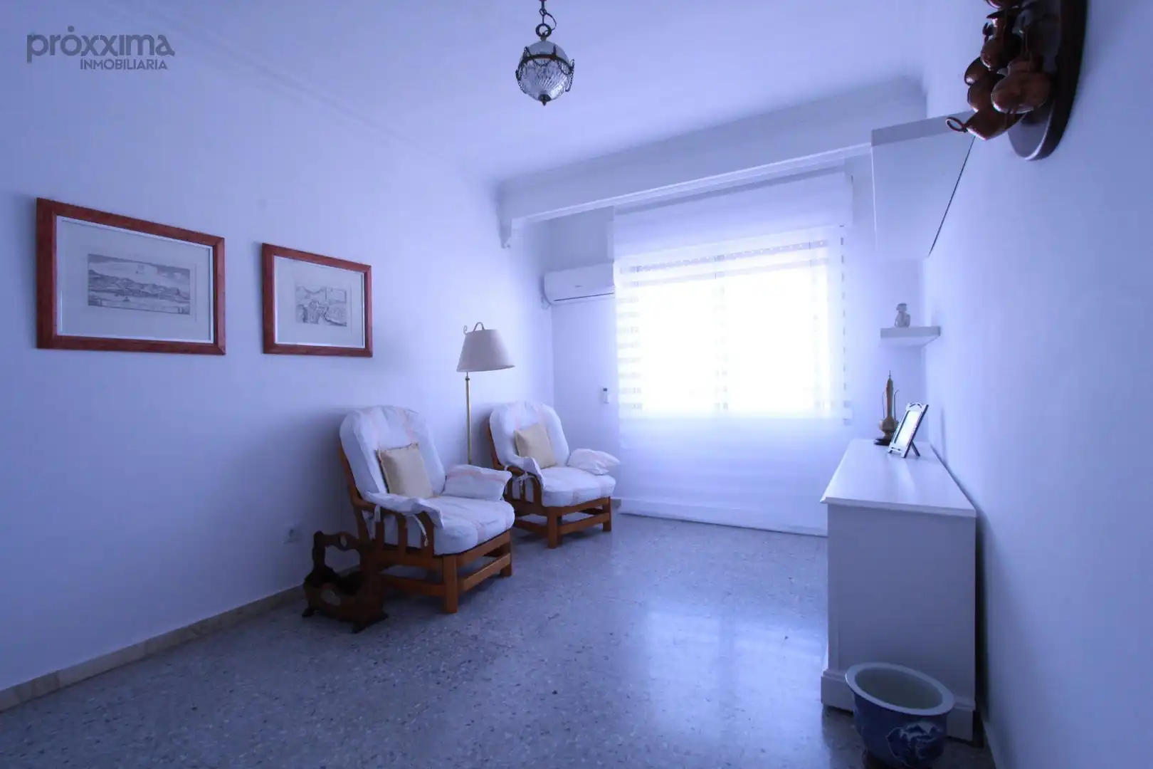 Sala de estar de Piso de alquiler en Sevilla con Aire acondicionado, Terraza y Balcón