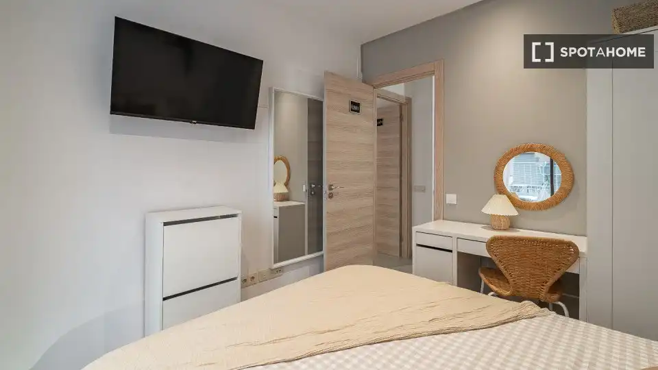 Habitación de Piso para compartir en Barcelona con Aire acondicionado, Calefacción y Terraza
