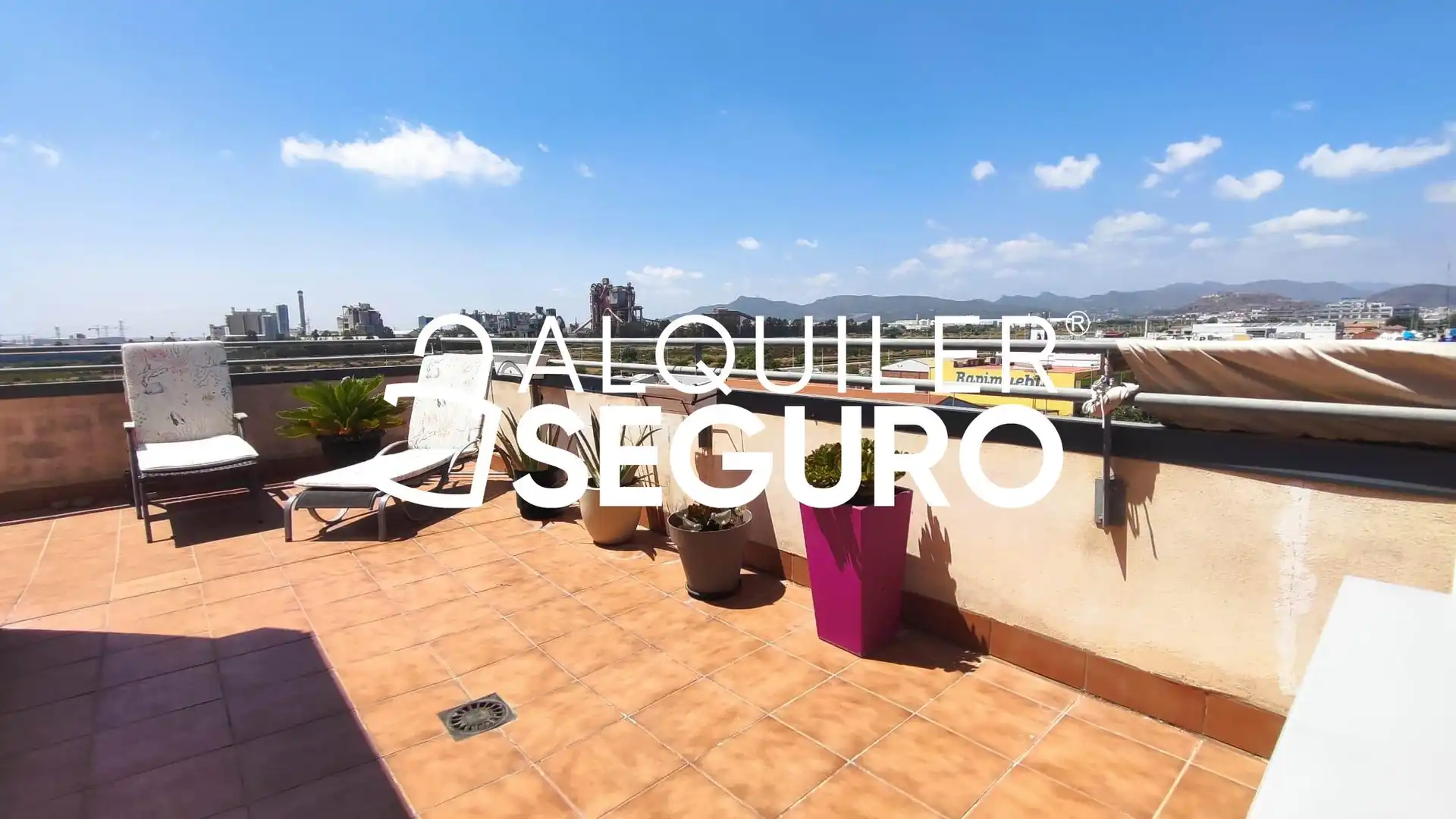 Terrasse von Dachboden zur Miete in Sagunto / Sagunt mit Klimaanlage, Terrasse und Abstellraum