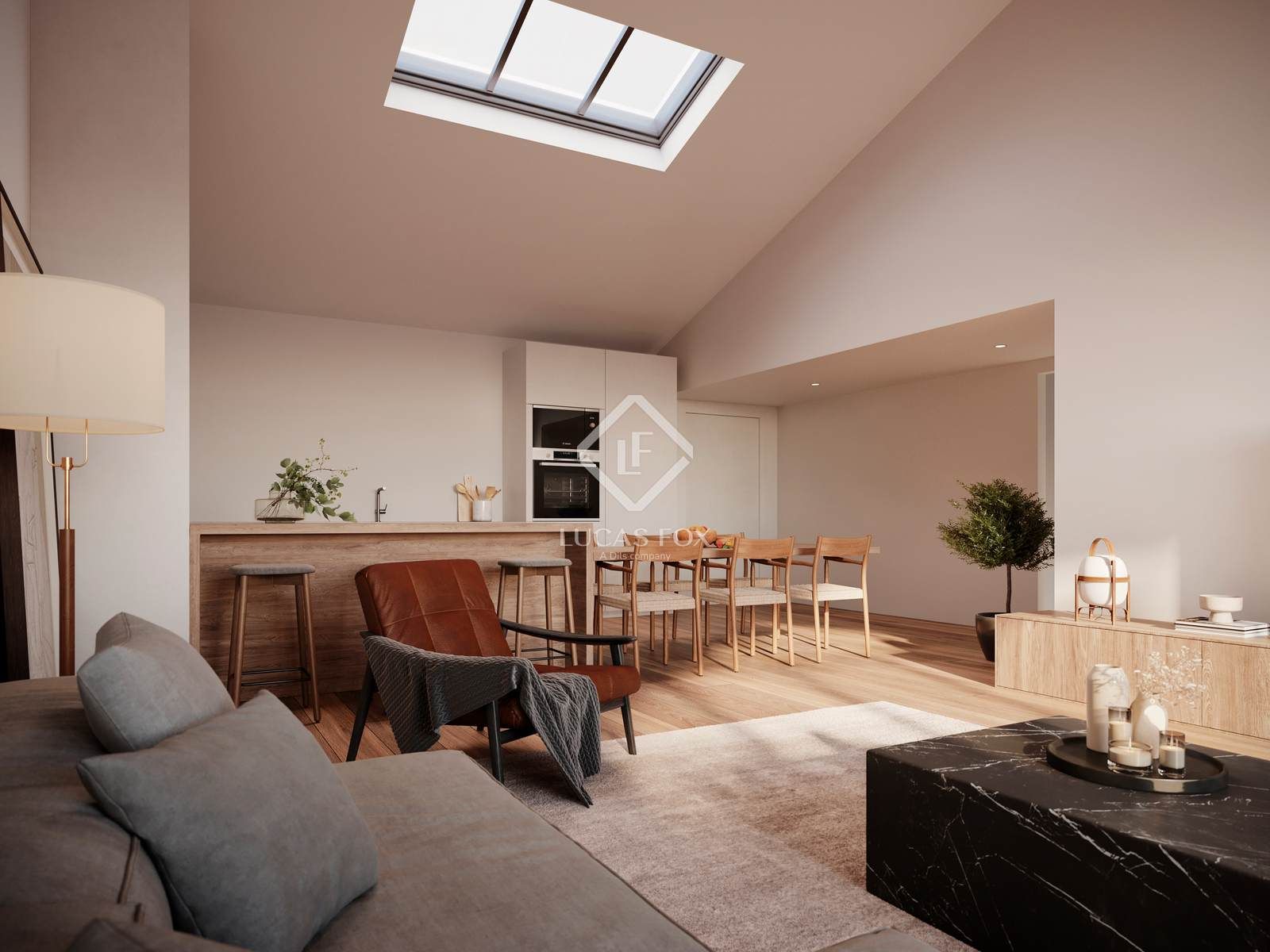 Sala d'estar de Pis en venda en  Madrid Capital amb Calefacció, Parquet i Terrassa