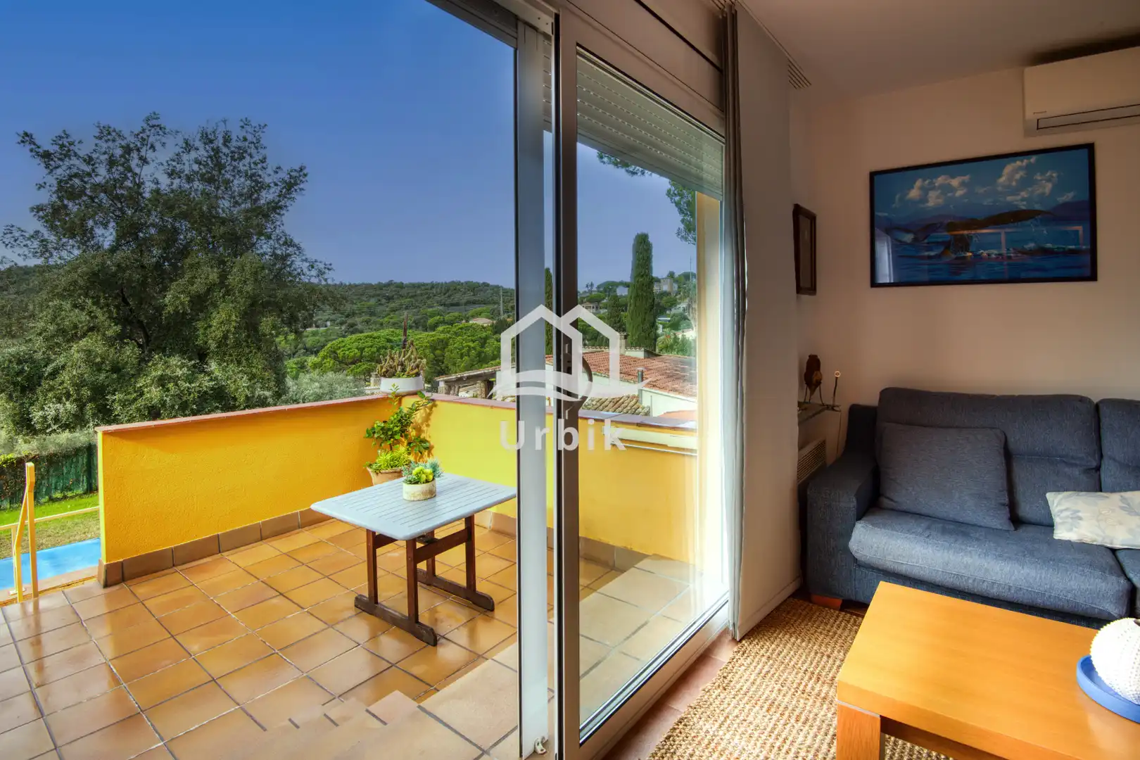 Terraza de Casa adosada en venta en Castell d'Aro, Platja d'Aro i s'Agaró con Aire acondicionado, Calefacción y Jardín privado