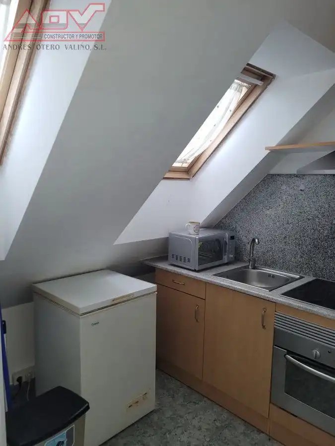 Cocina de Piso de alquiler en Ferrol con Aire acondicionado, Calefacción y Amueblado