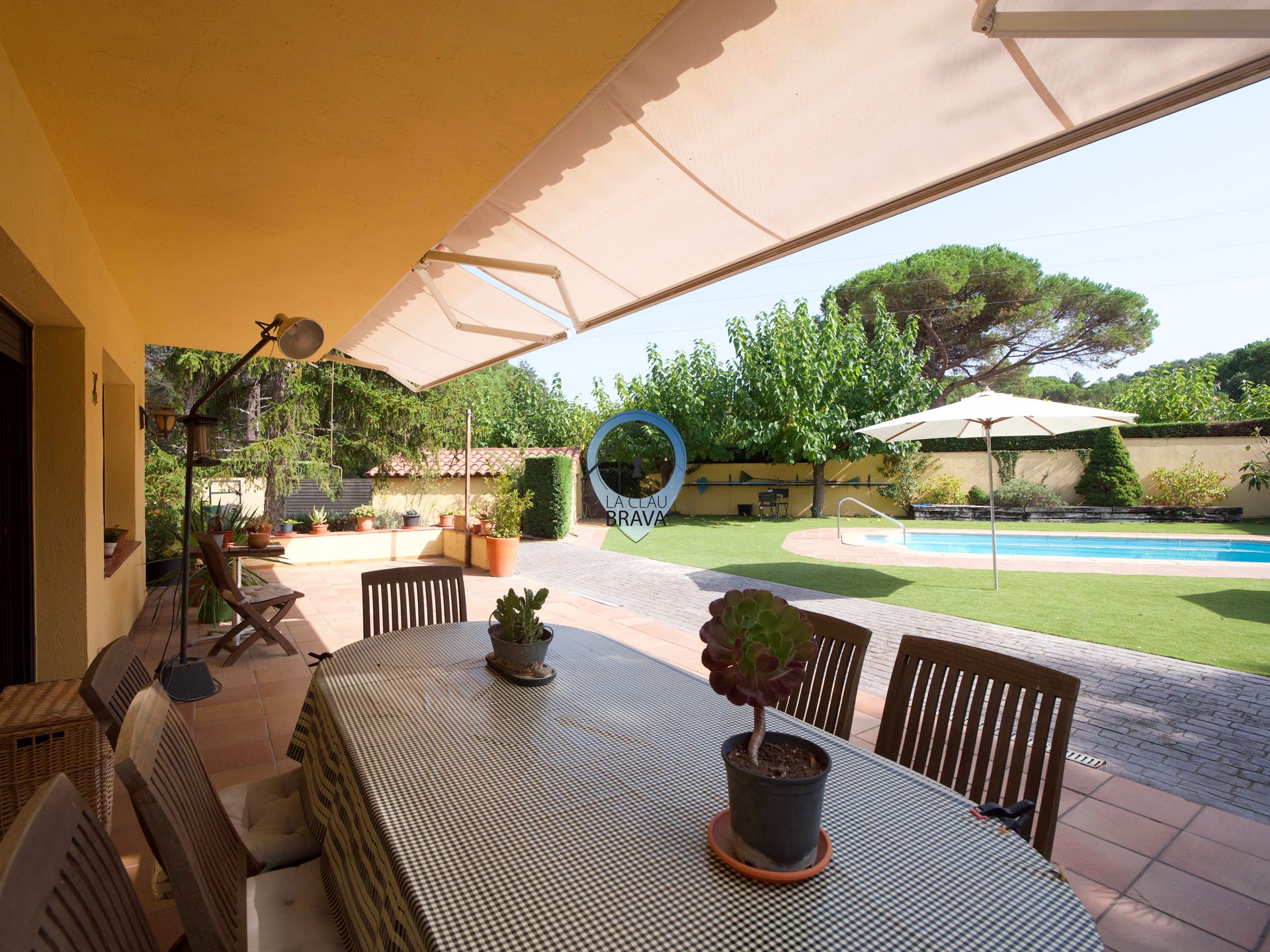 Jardí de Casa o xalet en venda en Caldes de Malavella amb Calefacció, Jardí privat i Terrassa