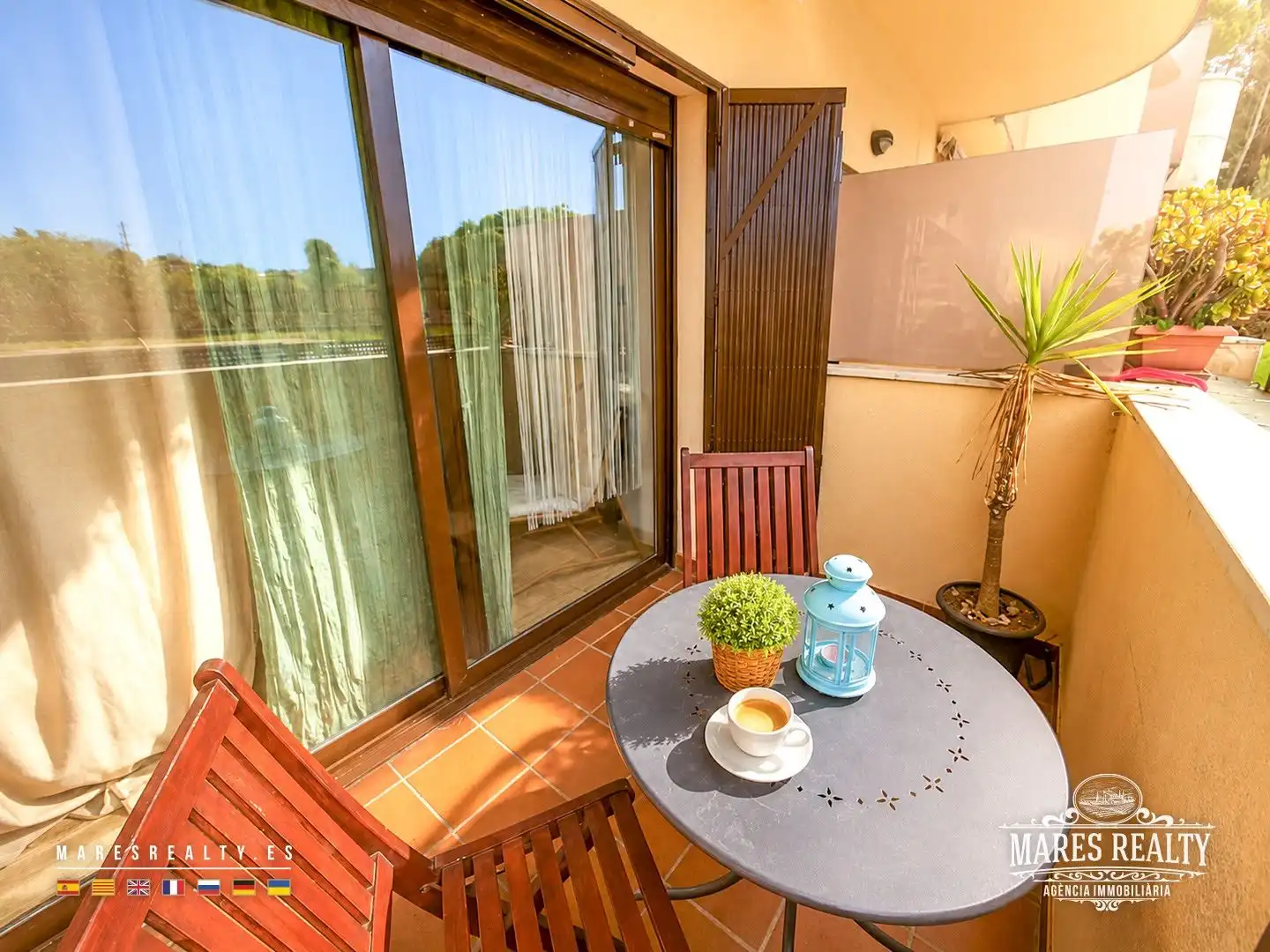 Balcony of Flat for sale in Lloret de Mar  with Air Conditioner and Heating