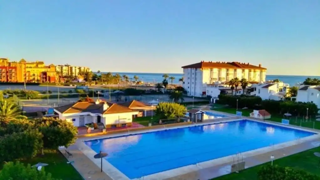 Swimming pool of Apartments for rent in Torrox  with Air Conditioner, Heating and Furnished